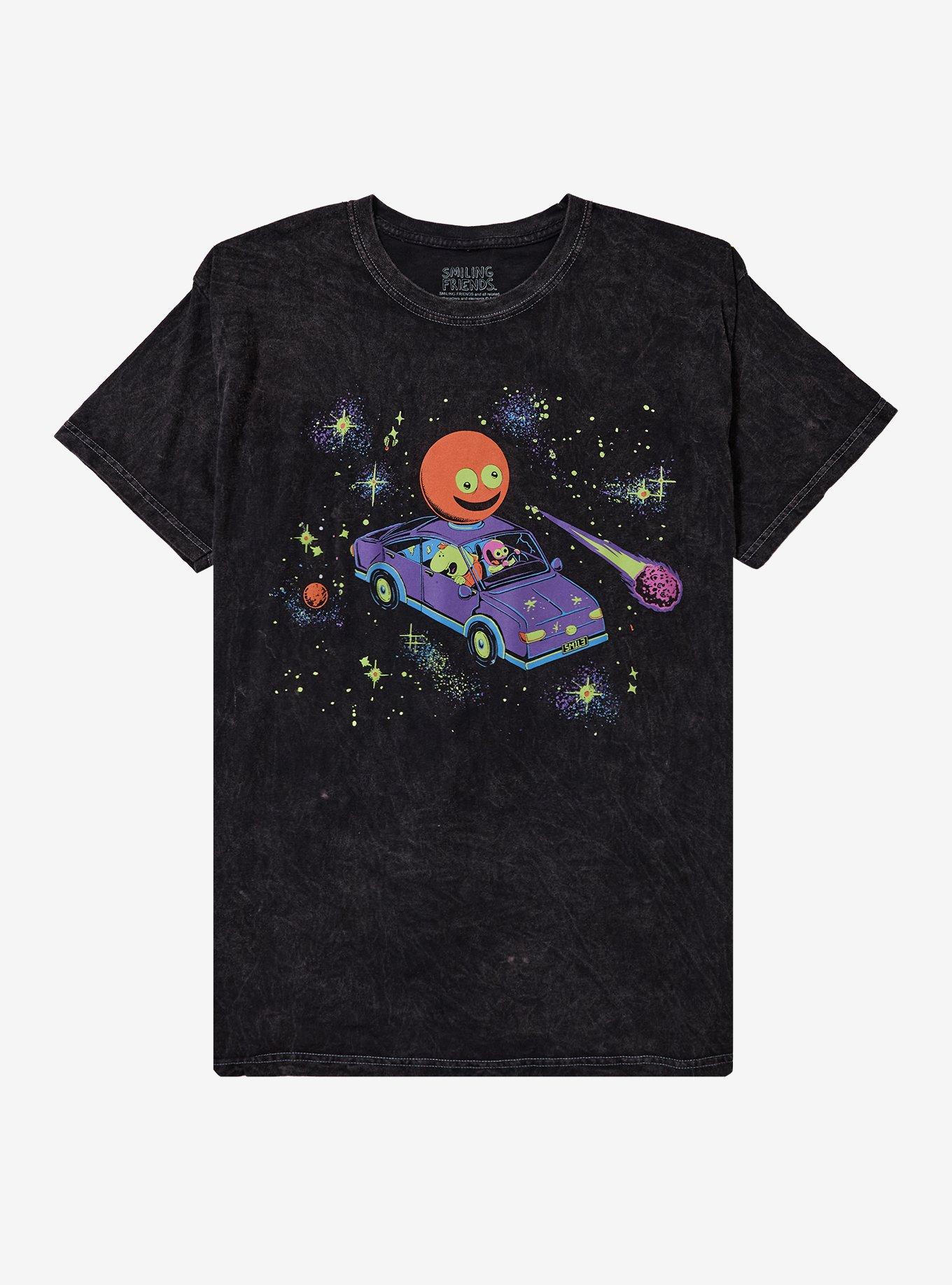 Smiling Friends Space Car T-Shirt