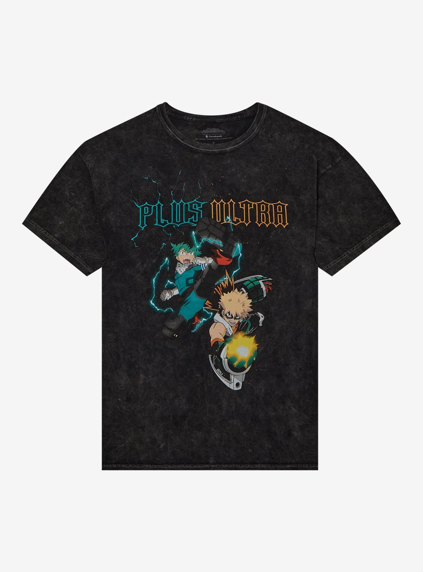 My Hero Academia Deku & Bakugo Plus Ultra Dark Wash T-Shirt, , hi-res