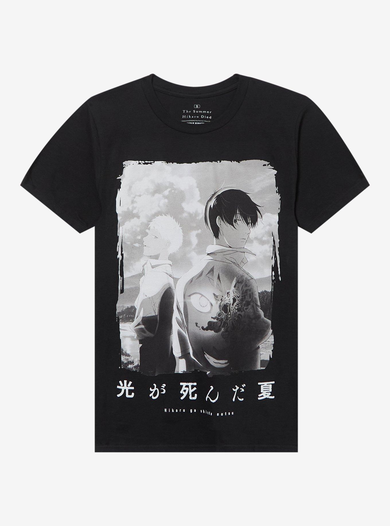 The Summer Hikaru Died Black & White Poster T-Shirt, , hi-res
