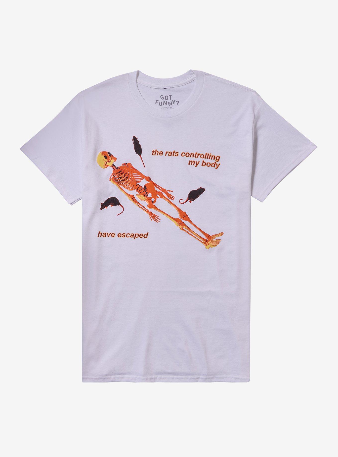 Rat Control Skeleton T-Shirt By Got Funny?, , hi-res