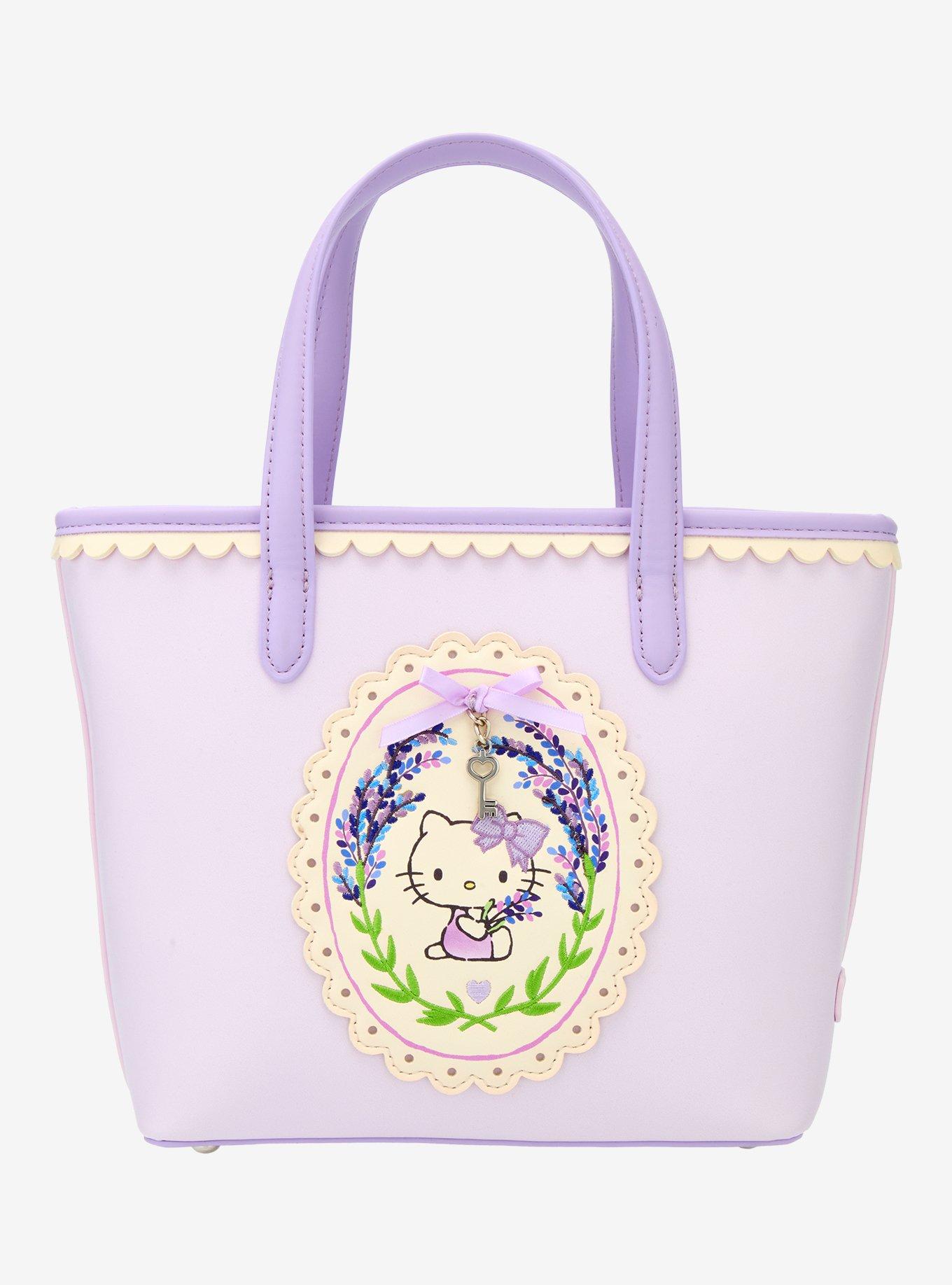 Sanrio Hello Kitty Lavender Mini Crossbody Tote - BoxLunch Exclusive, , hi-res