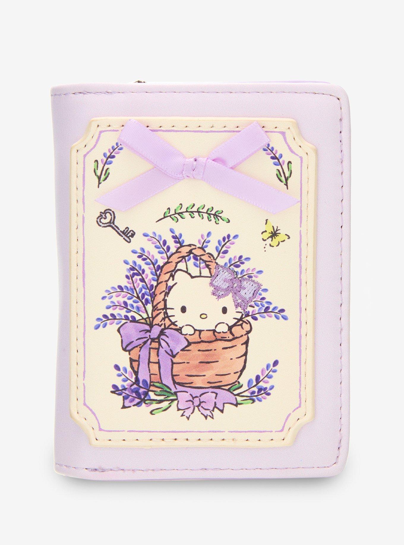 Sanrio Hello Kitty Lavender Flower Wallet - BoxLunch Exclusive, , hi-res