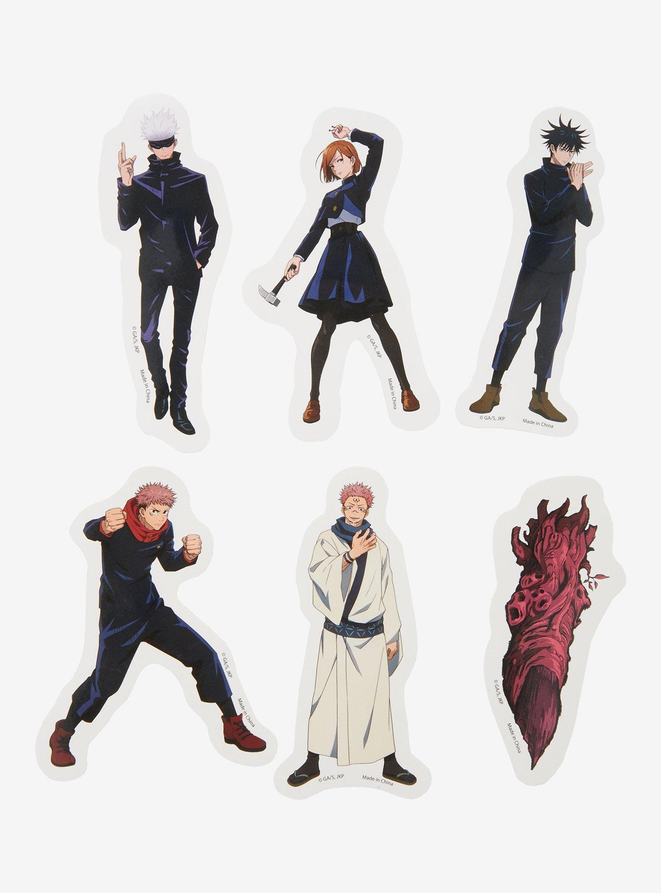 Jujutsu Kaisen Character & Cursed Finger Sticker Set, , hi-res