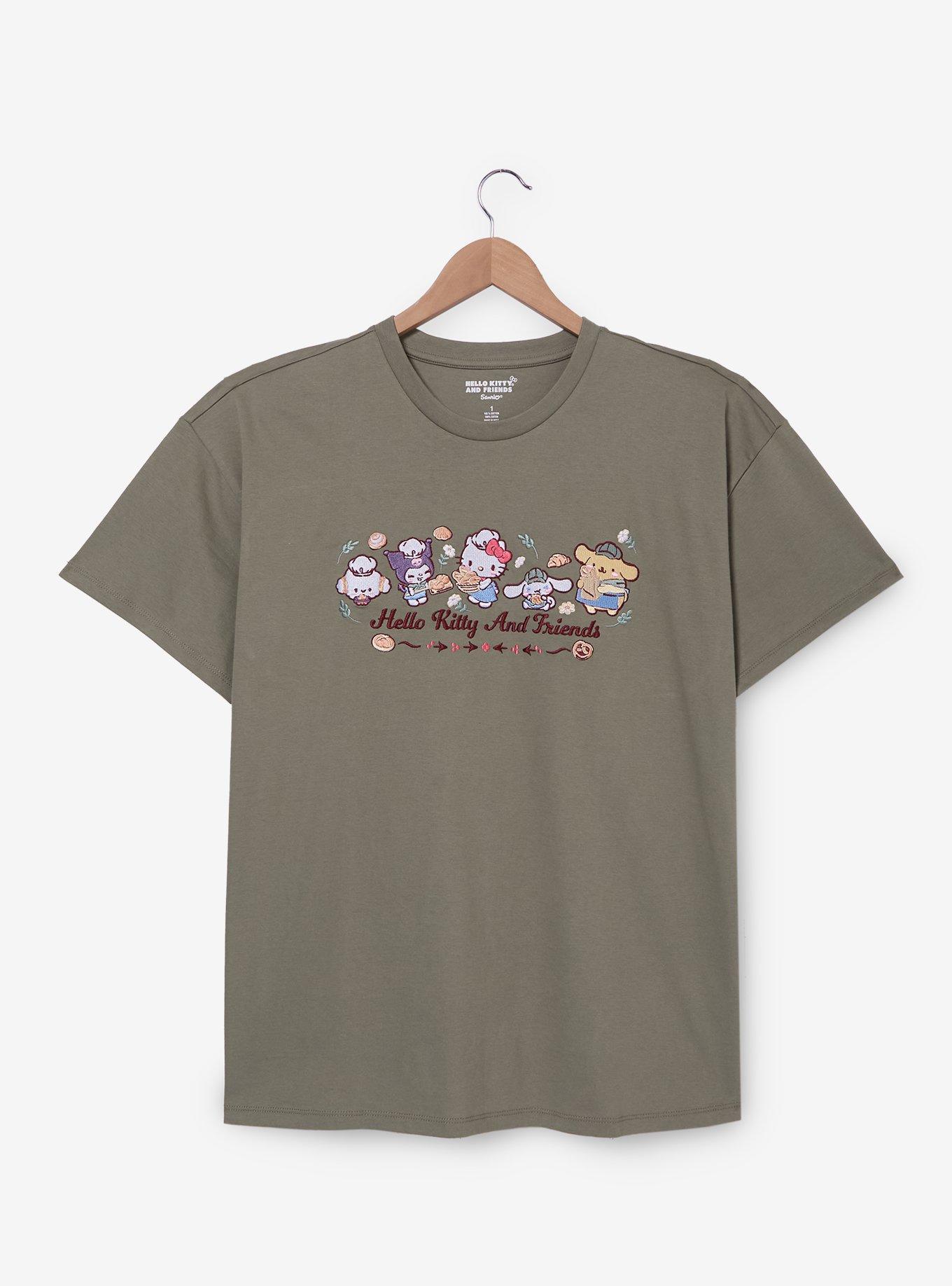 Sanrio Hello Kitty and Friends Bakery Embroidered Women's Plus Size T-Shirt - BoxLunch Exclusive, , hi-res