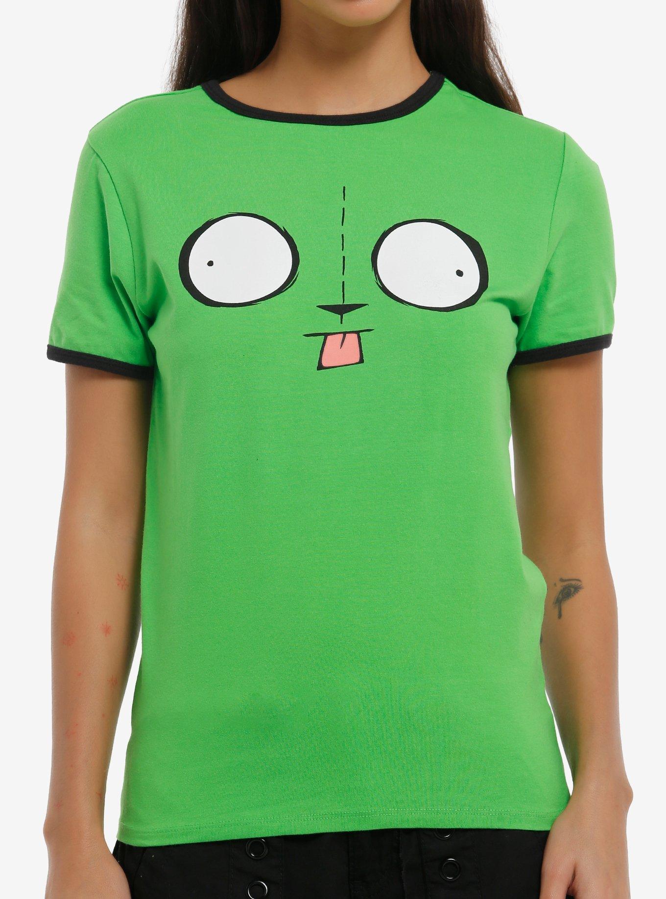 Invader Zim GIR Face Girls Ringer T-Shirt, , hi-res