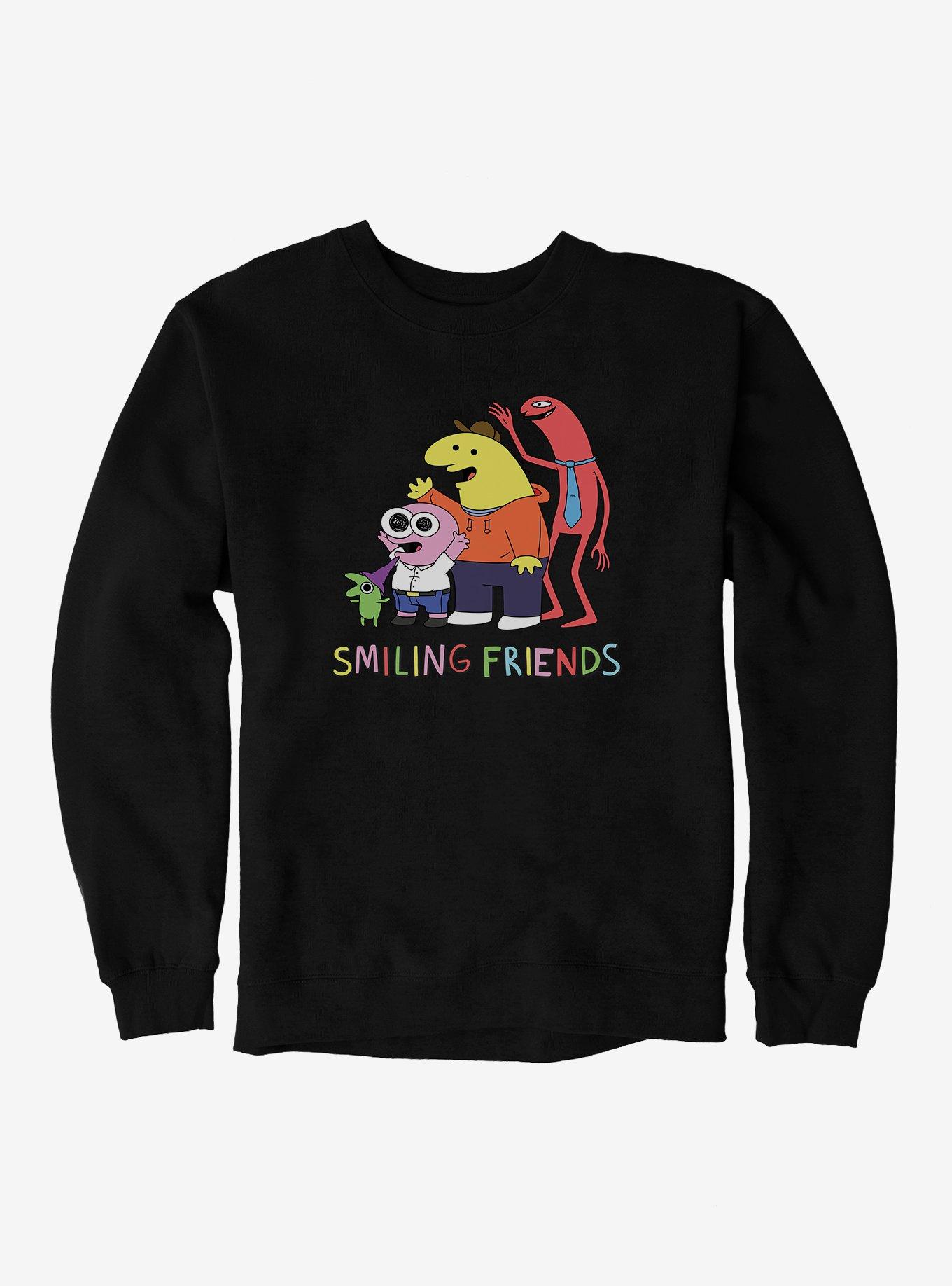Smiling Friends Waving Sweatshirt, , hi-res