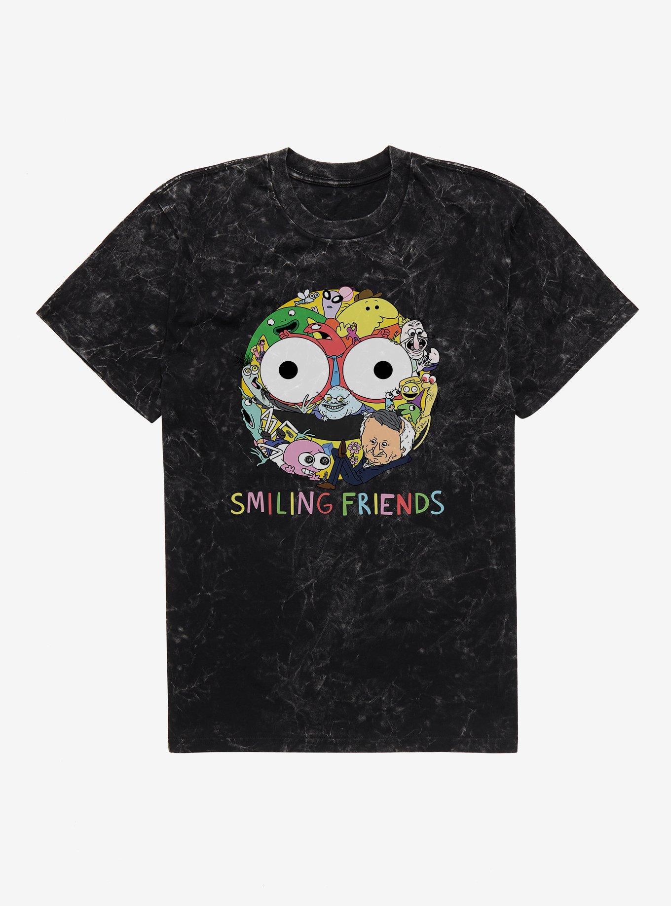 Smiling Friends Smiley Collage Mineral Wash T-Shirt, , hi-res