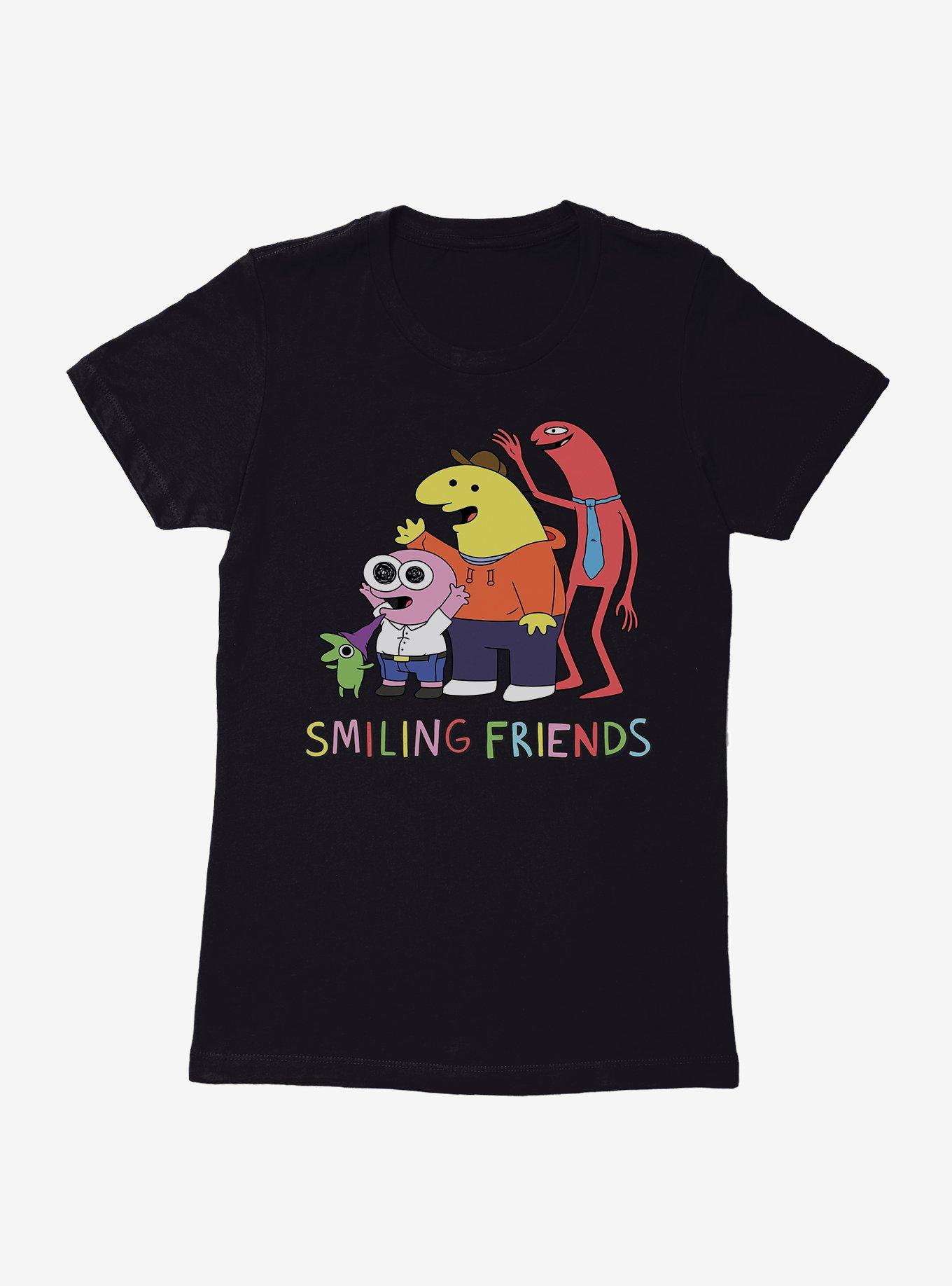 Smiling Friends Waving Womens T-Shirt, , hi-res