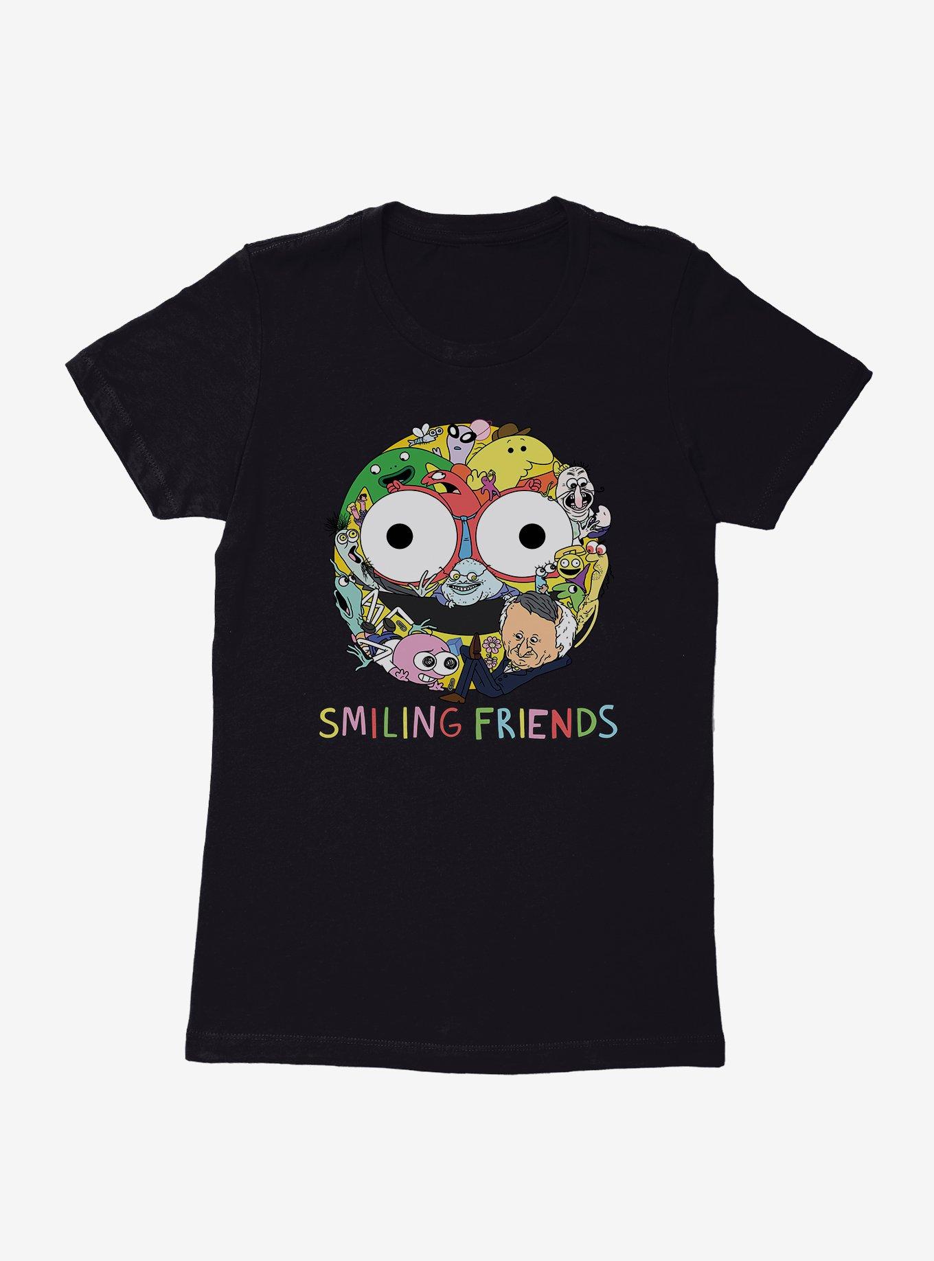 Smiling Friends Smiley Collage Womens T-Shirt, , hi-res
