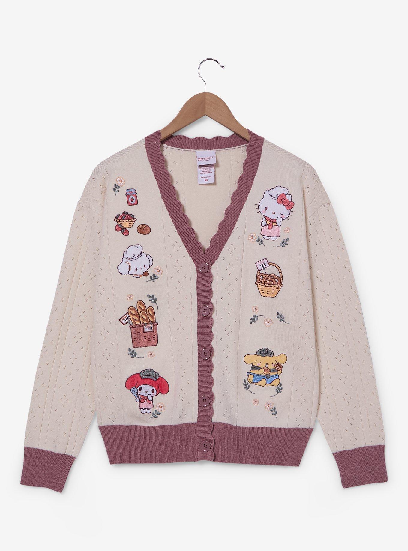 Sanrio Hello Kitty and Friends Bakery Scalloped Women's Cardigan &mdash; BoxLunch Exclusive, , hi-res