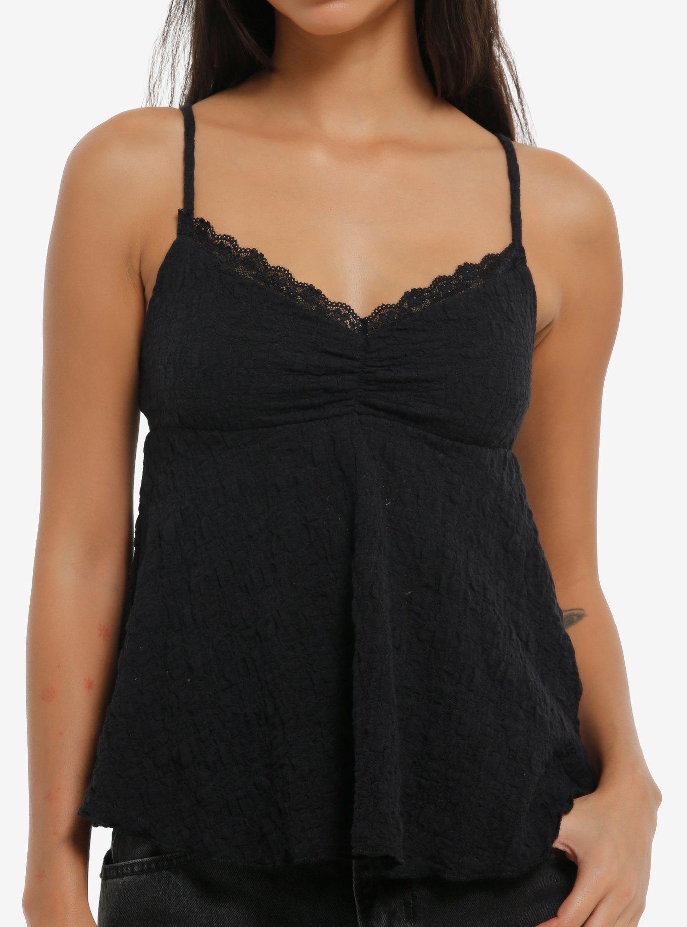 Black Lace Girls Cami, , hi-res