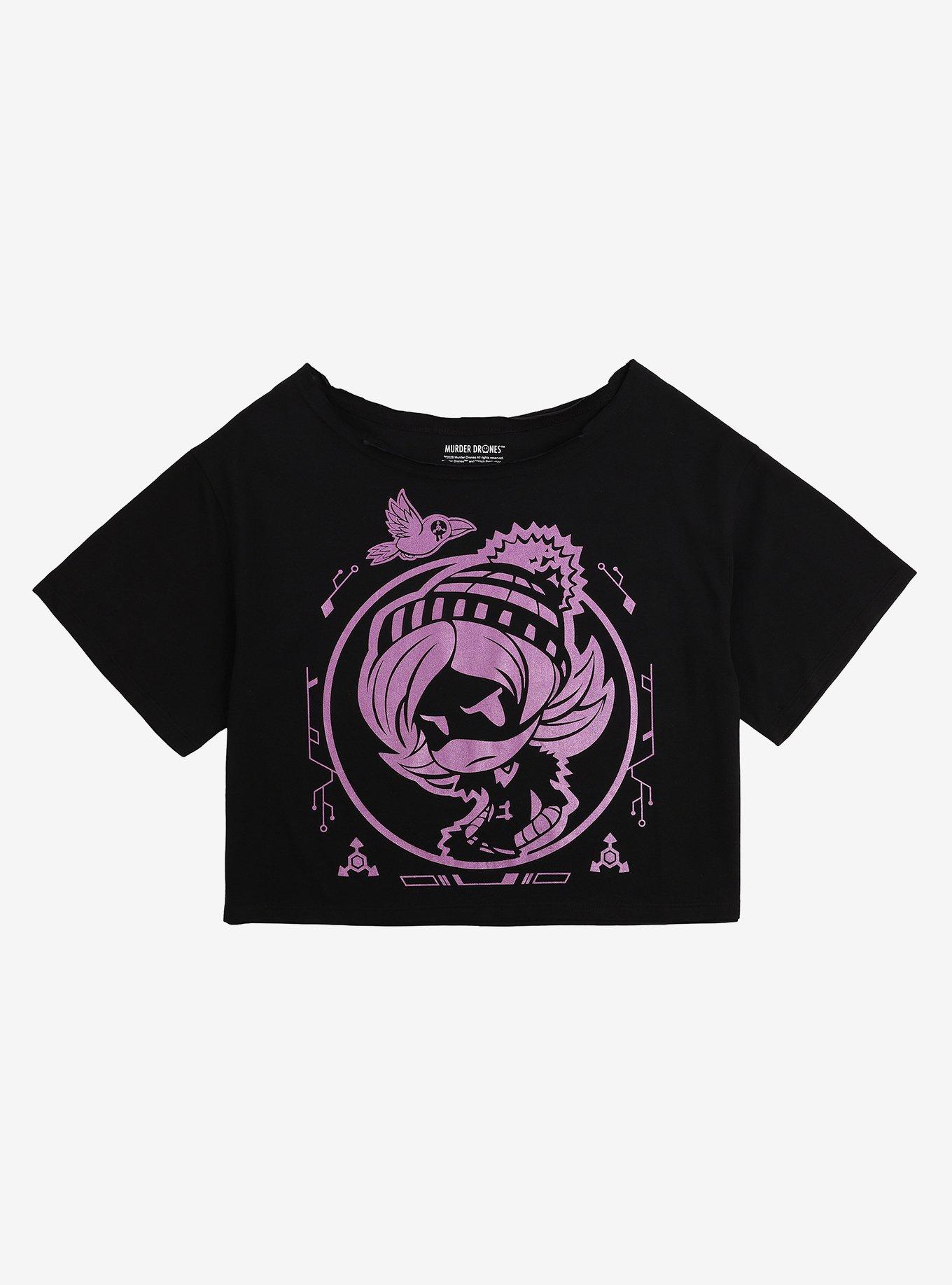 Murder Drones Uzi Foil Girls Off-Shoulder T-Shirt, , hi-res