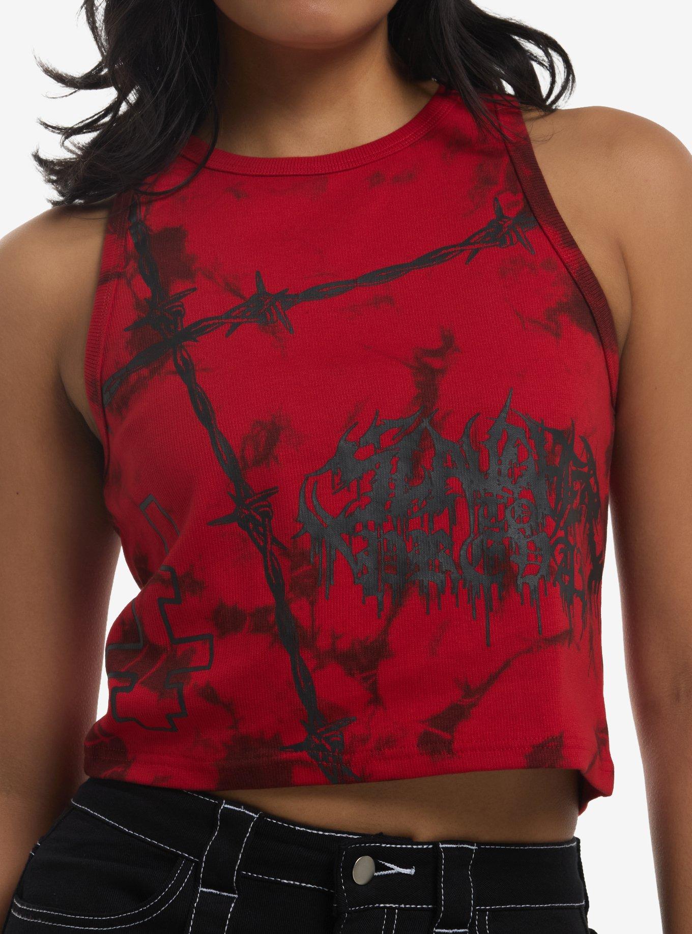 Slaughter To Prevail Barbed Wire Red Girls Tank Top, , hi-res