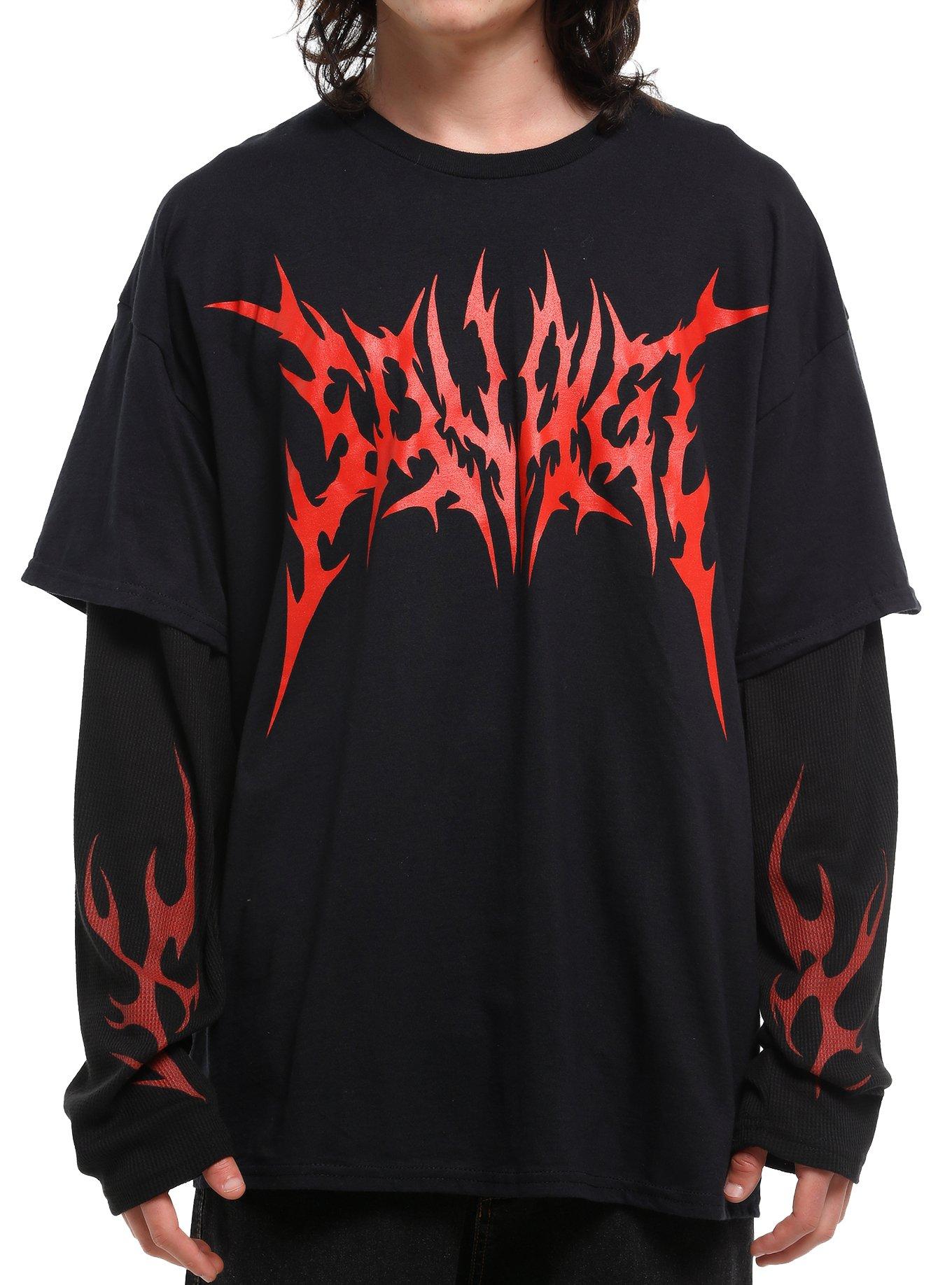 Savage Flames Twofer Long-Sleeve T-Shirt, , hi-res