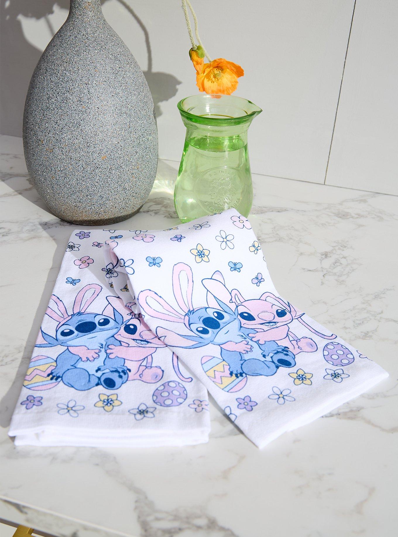 Disney Lilo & Stitch Angel & Stitch Floral Kitchen Towel Set