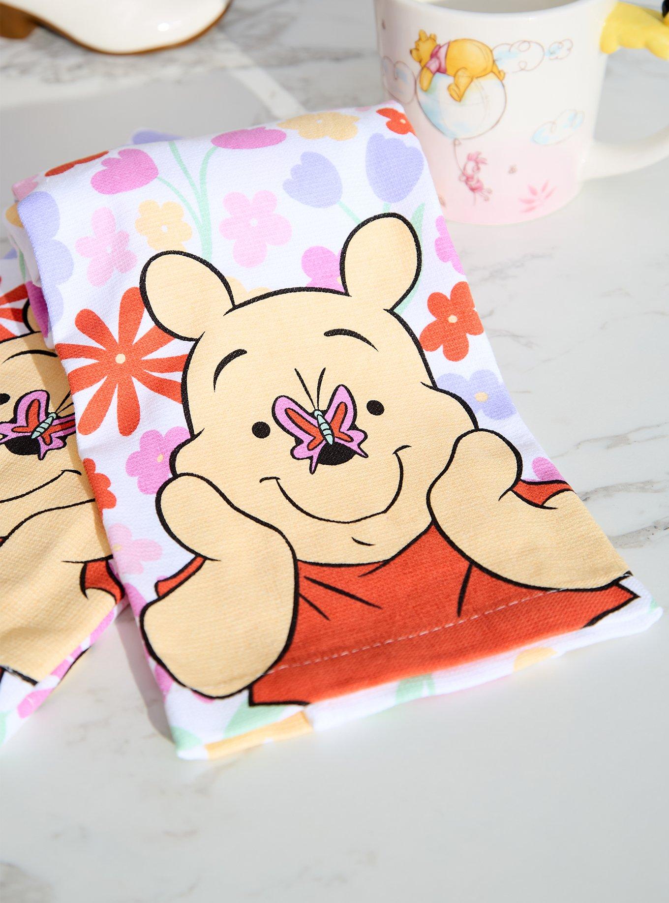 Disney Winnie the Pooh Floral Kitchen Towel Set, , hi-res