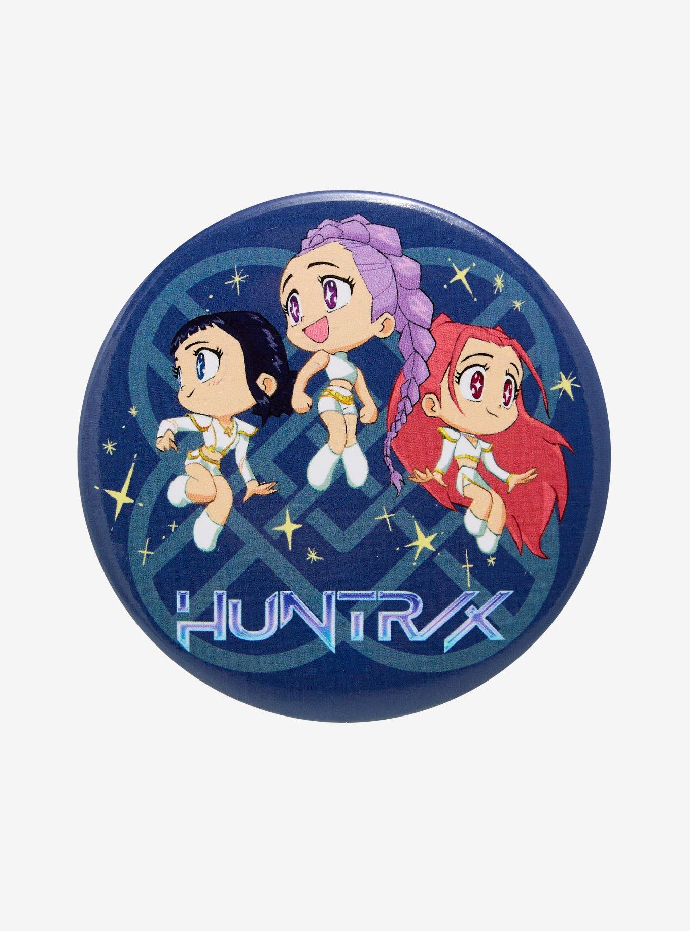 KPop Demon Hunters Huntrix Chibi Trio 3 Inch Button, , hi-res