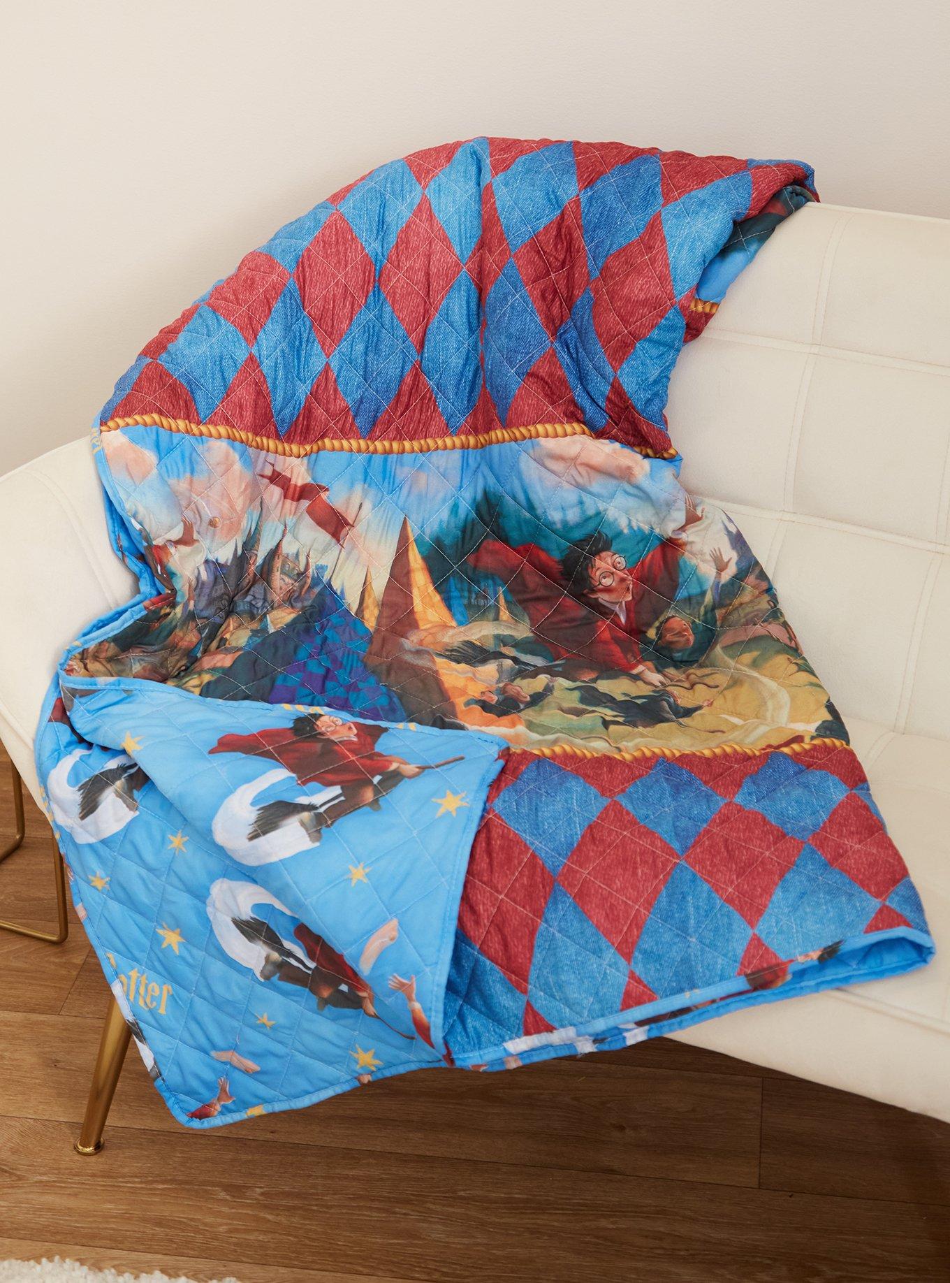 Harry Potter and the Sorcerer's Stone Book Quilted Blanket — BoxLunch Exclusive
