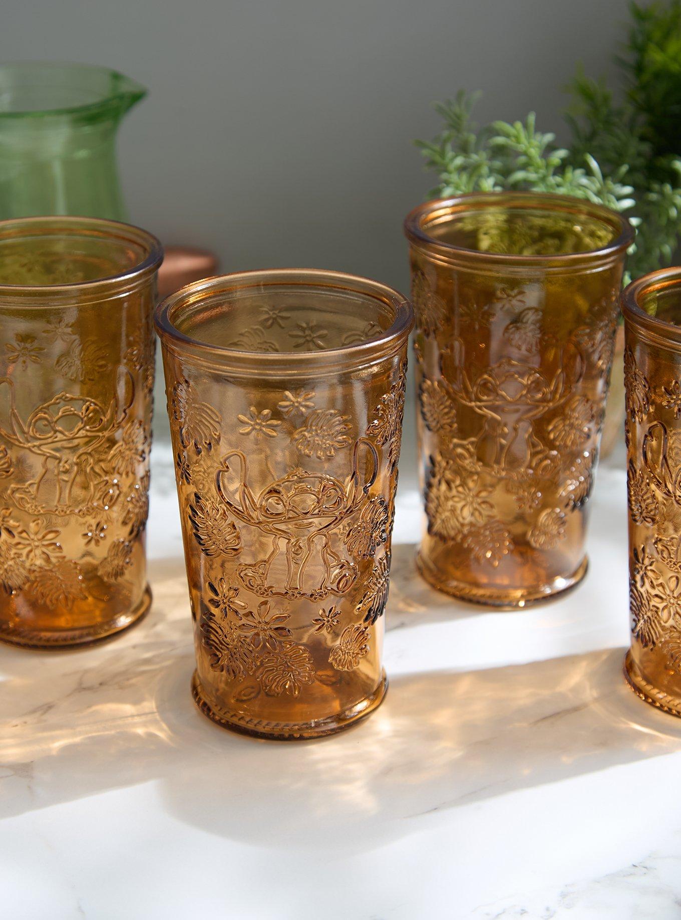 Disney Lilo & Stitch Embossed Glass Set &mdash; BoxLunch Exclusive, , hi-res