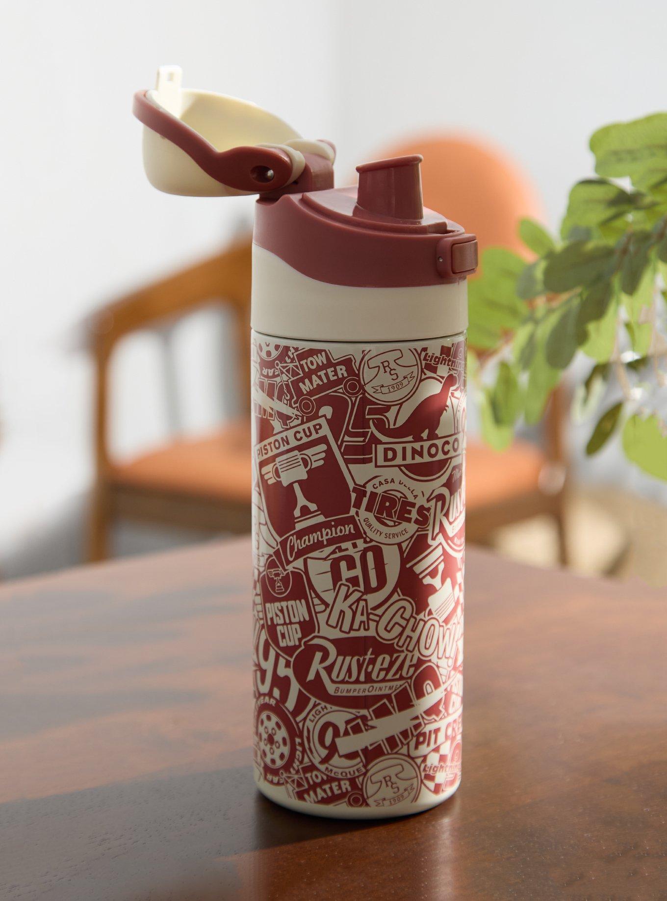 Disney Pixar Cars Logos Water Bottle &mdash; BoxLunch Exclusive, , hi-res