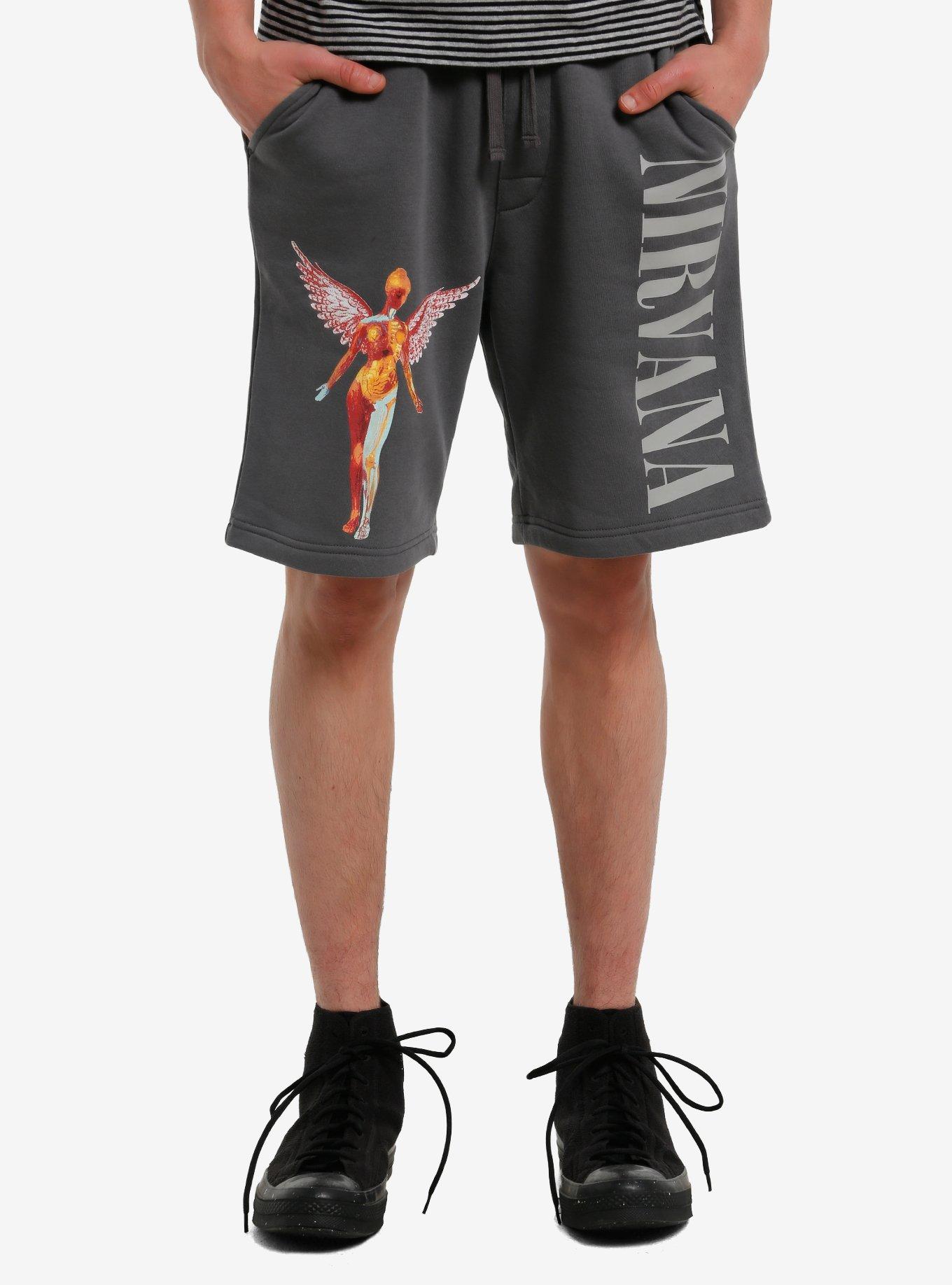 Nirvana In Utero Lounge Shorts, , hi-res
