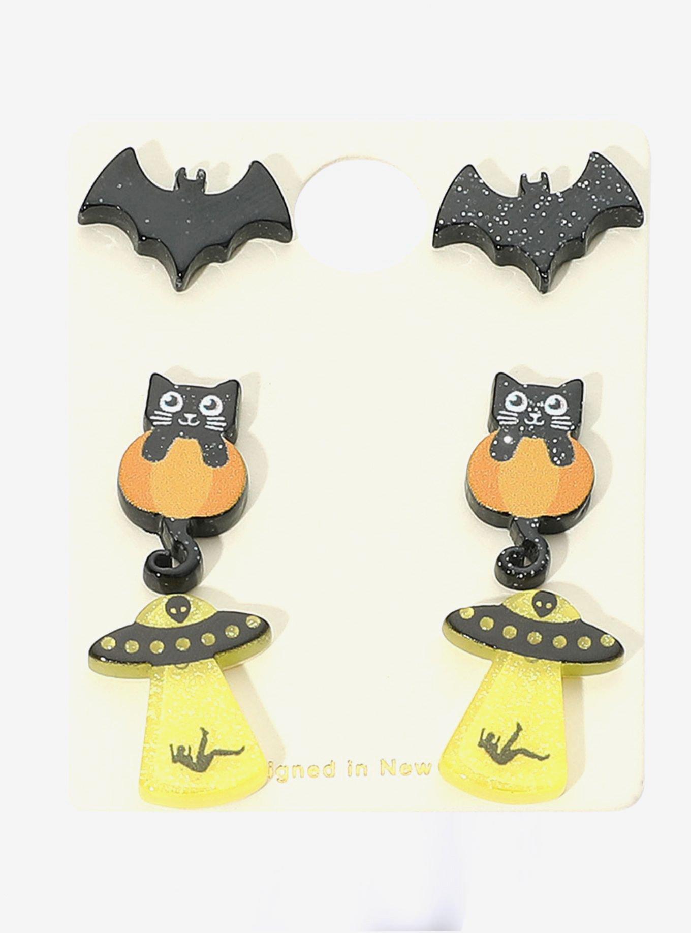 Halloween 3 Pack Earrings Set, , hi-res