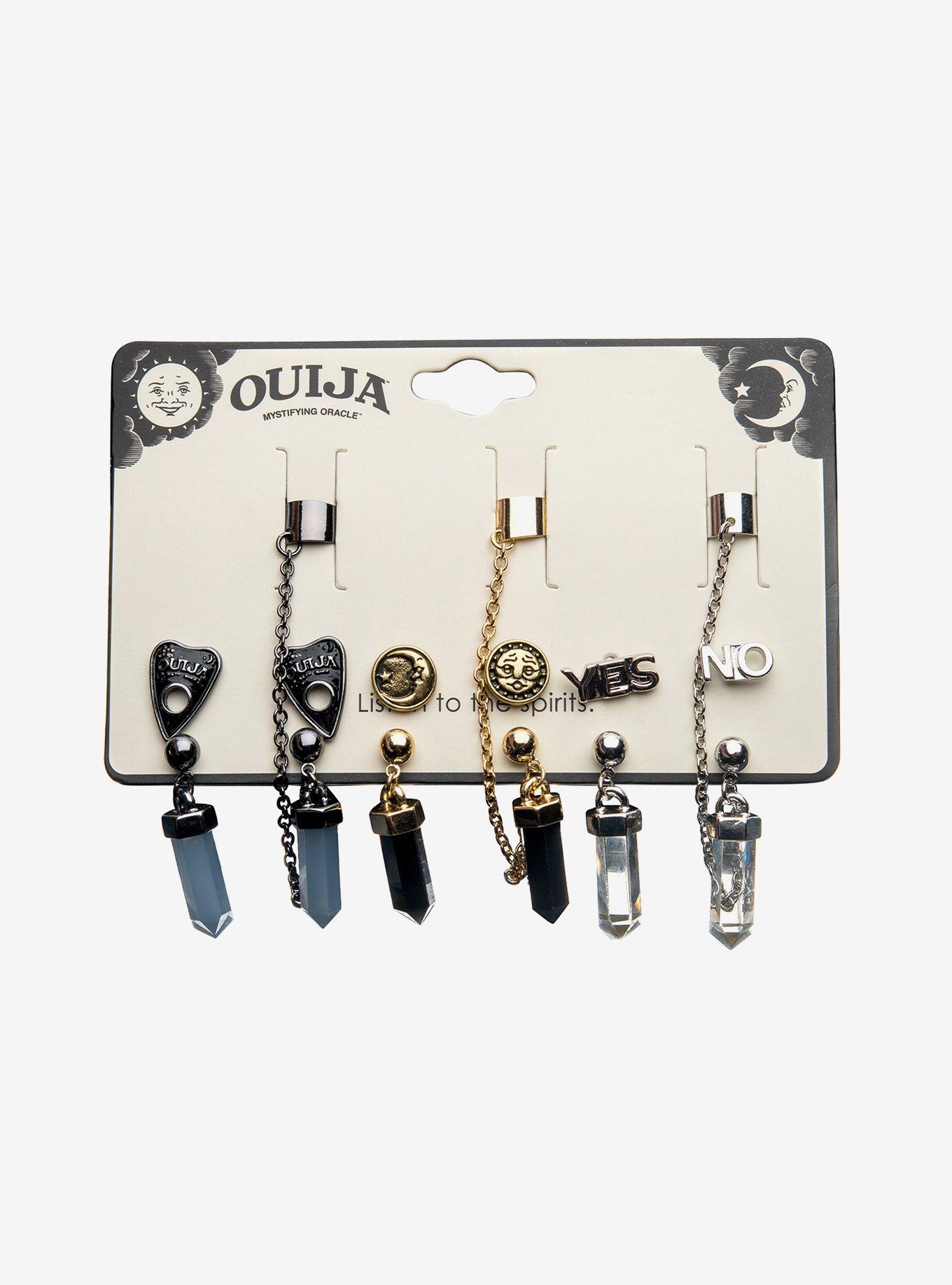 Ouija Faux Crystal Earring Set, , hi-res