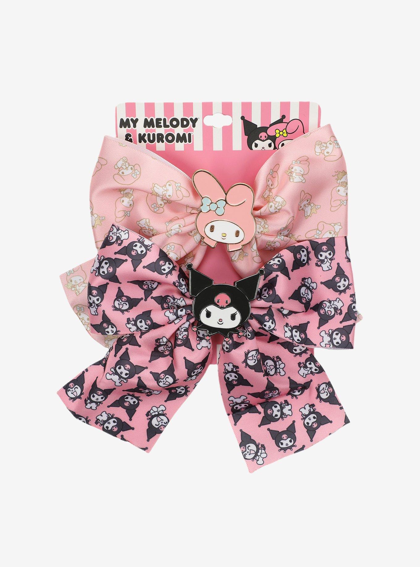 My Melody & Kuromi Hair Bow Set, , hi-res