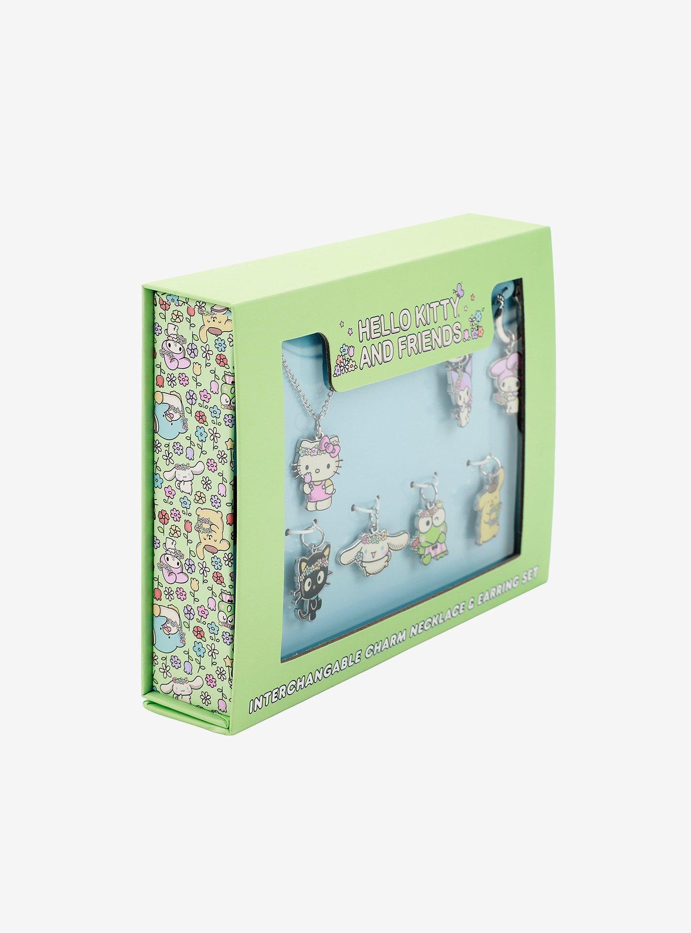 Hello Kitty And Friends Interchangeable Charm Necklace & Earring Set, , hi-res