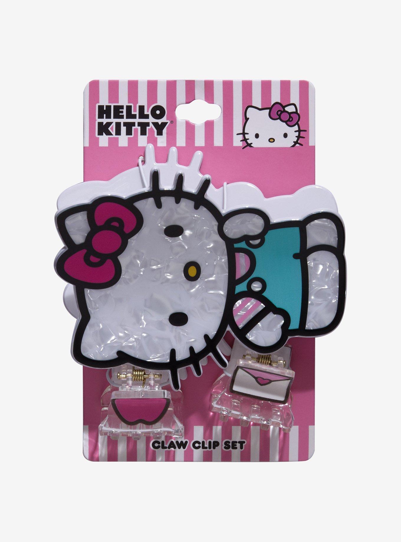Hello Kitty Pink Icons Hair Clip Set, , hi-res