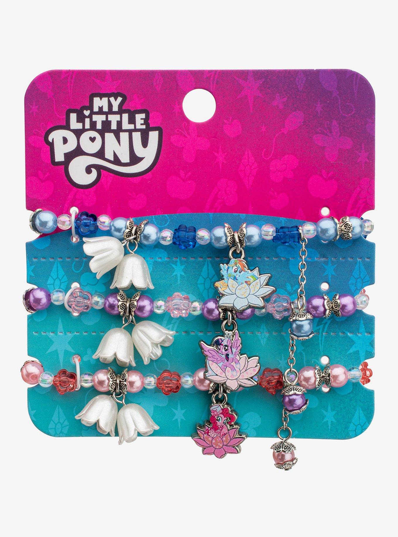 My Little Pony Flower Bead Bracelet Set, , hi-res