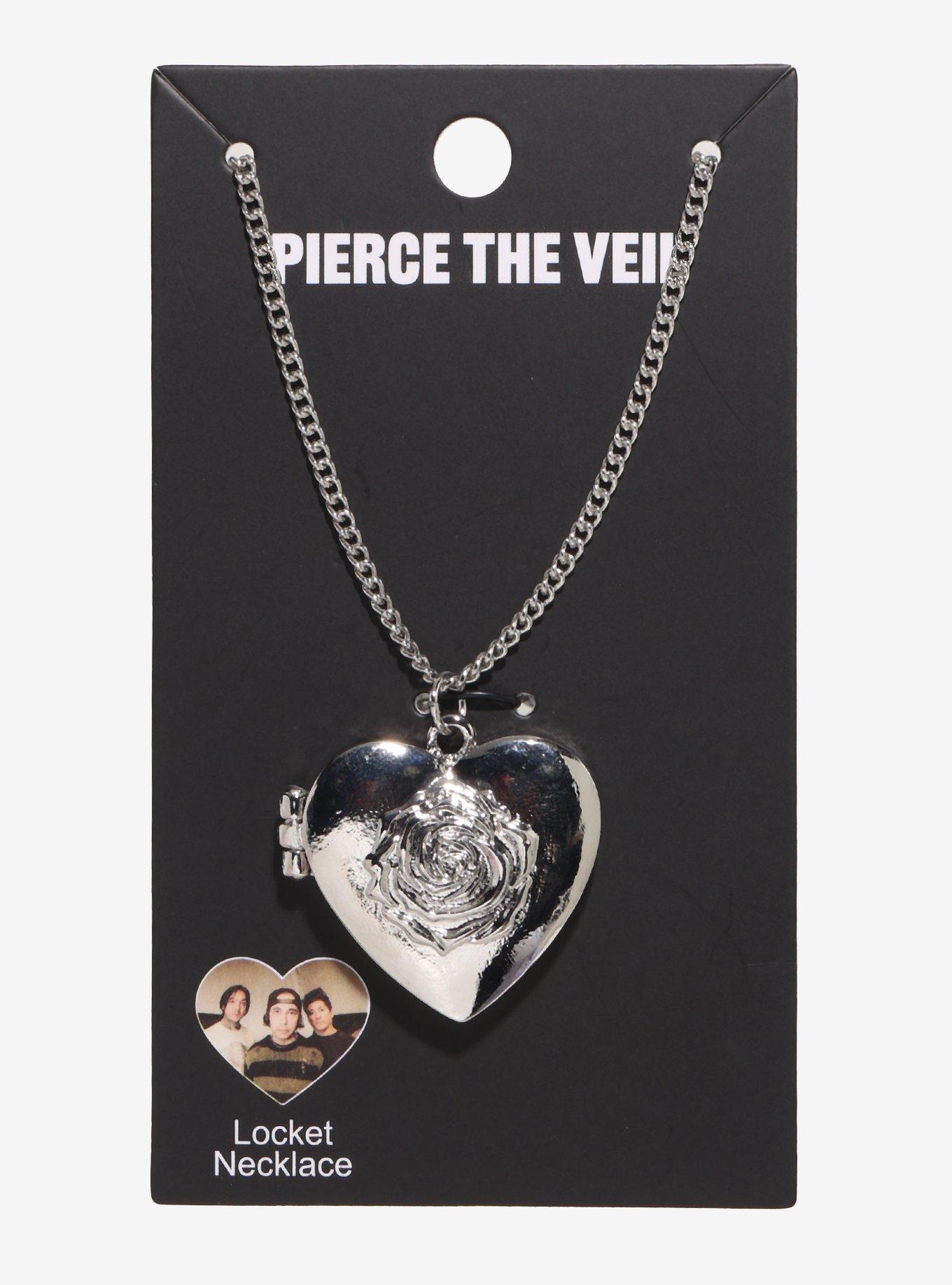 Pierce The Veil Heart Locket Necklace, , hi-res