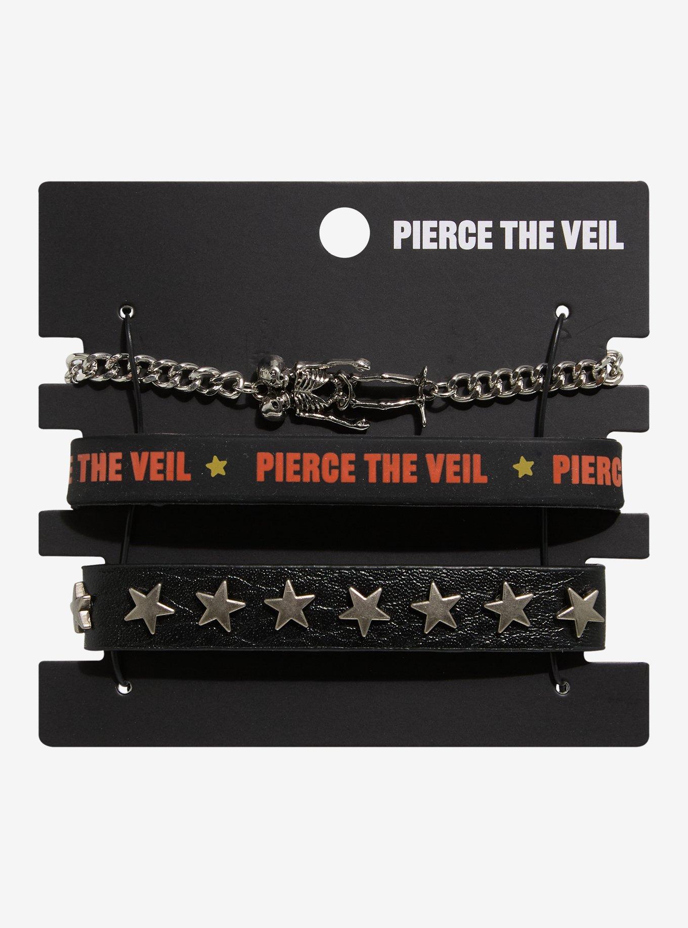 Pierce The Veil Skeleton Star Bracelet Set, , hi-res