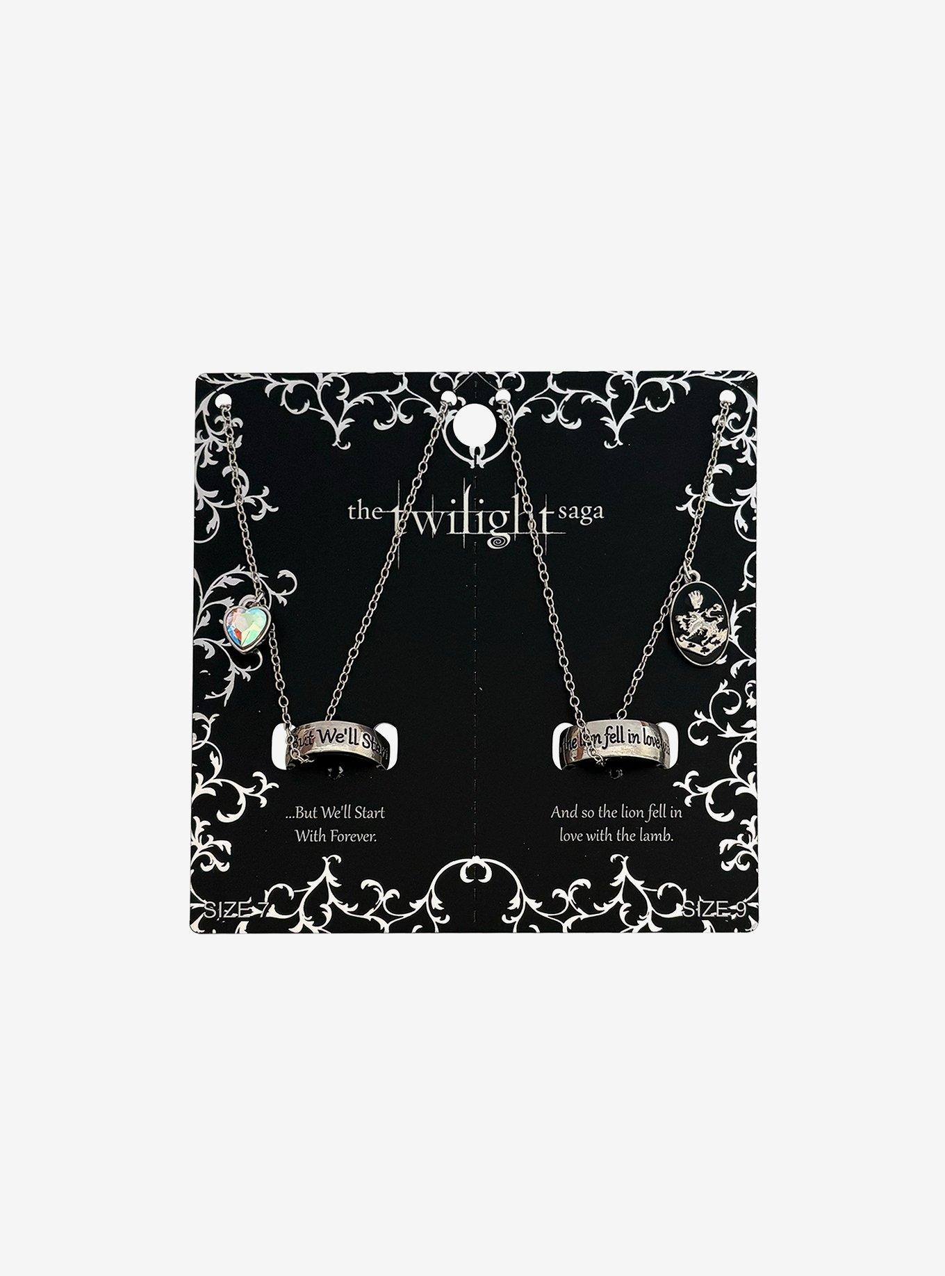 The Twilight Saga Quotes Best Friend Ring Necklace Set, , hi-res