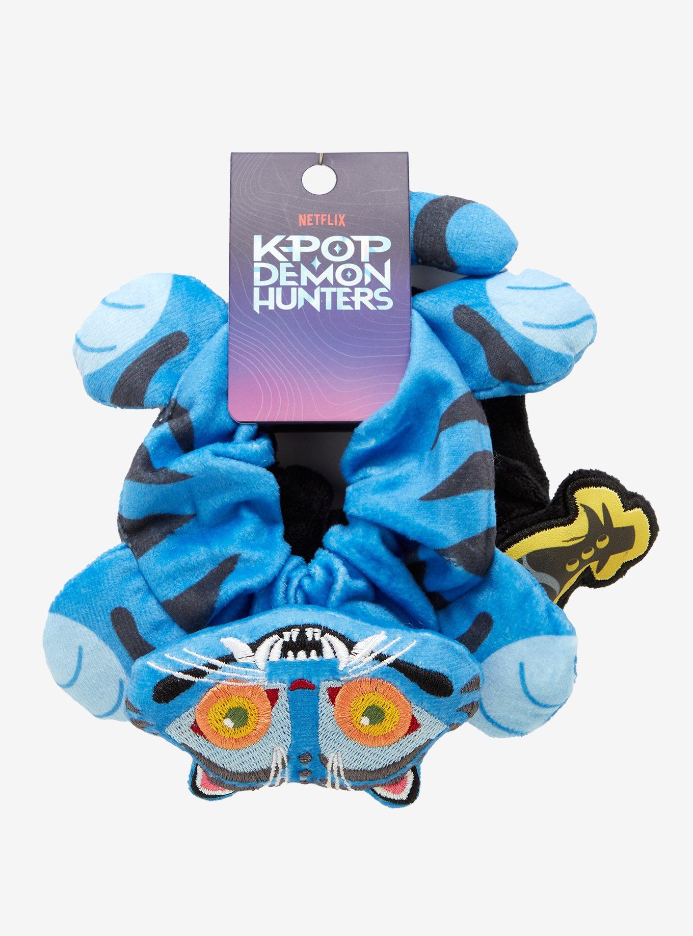 rui様コメント制♡ハンドメイド♡シンクオブミー猫ちゃんファーヘアゴム① KPop Demon Hunters Derpy Tiger & Sussie Bird Plush Scrunchie Set
