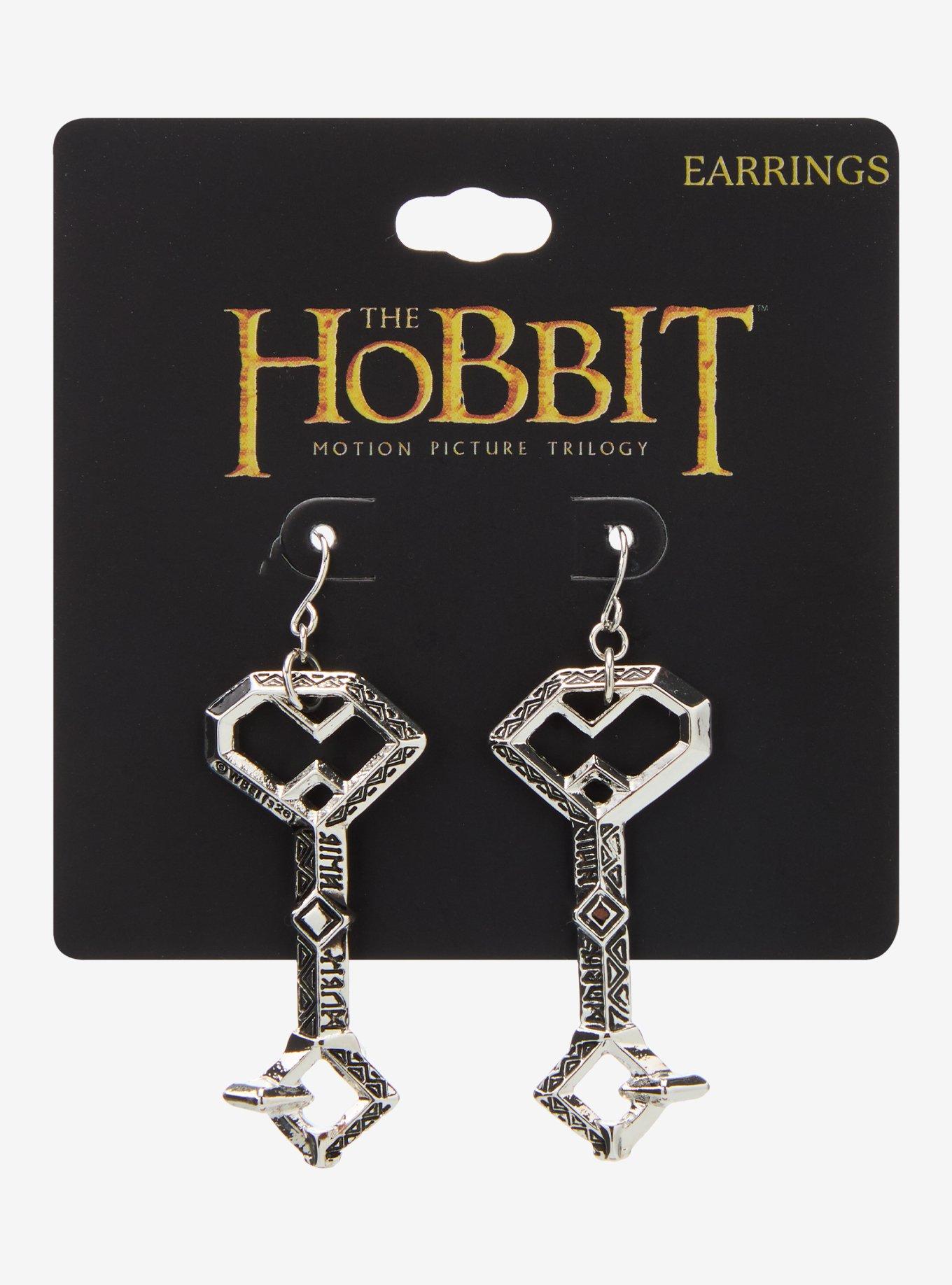 The Hobbit Key Of Thorin Replica Drop Earrings, , hi-res