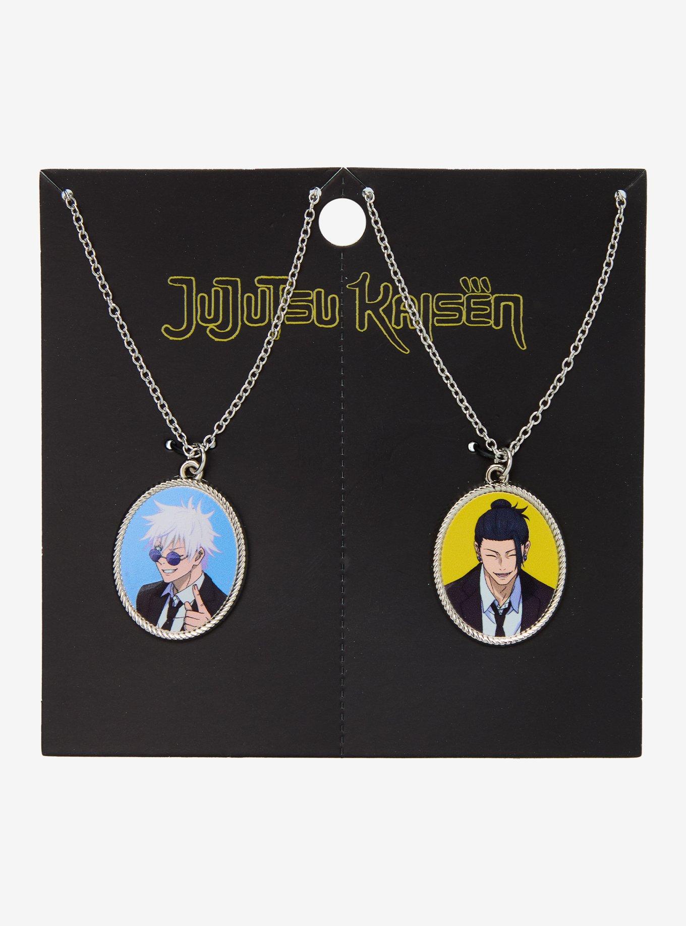 Jujutsu Kaisen Gojo & Geto Portrait Best Friend Necklace Set, , hi-res