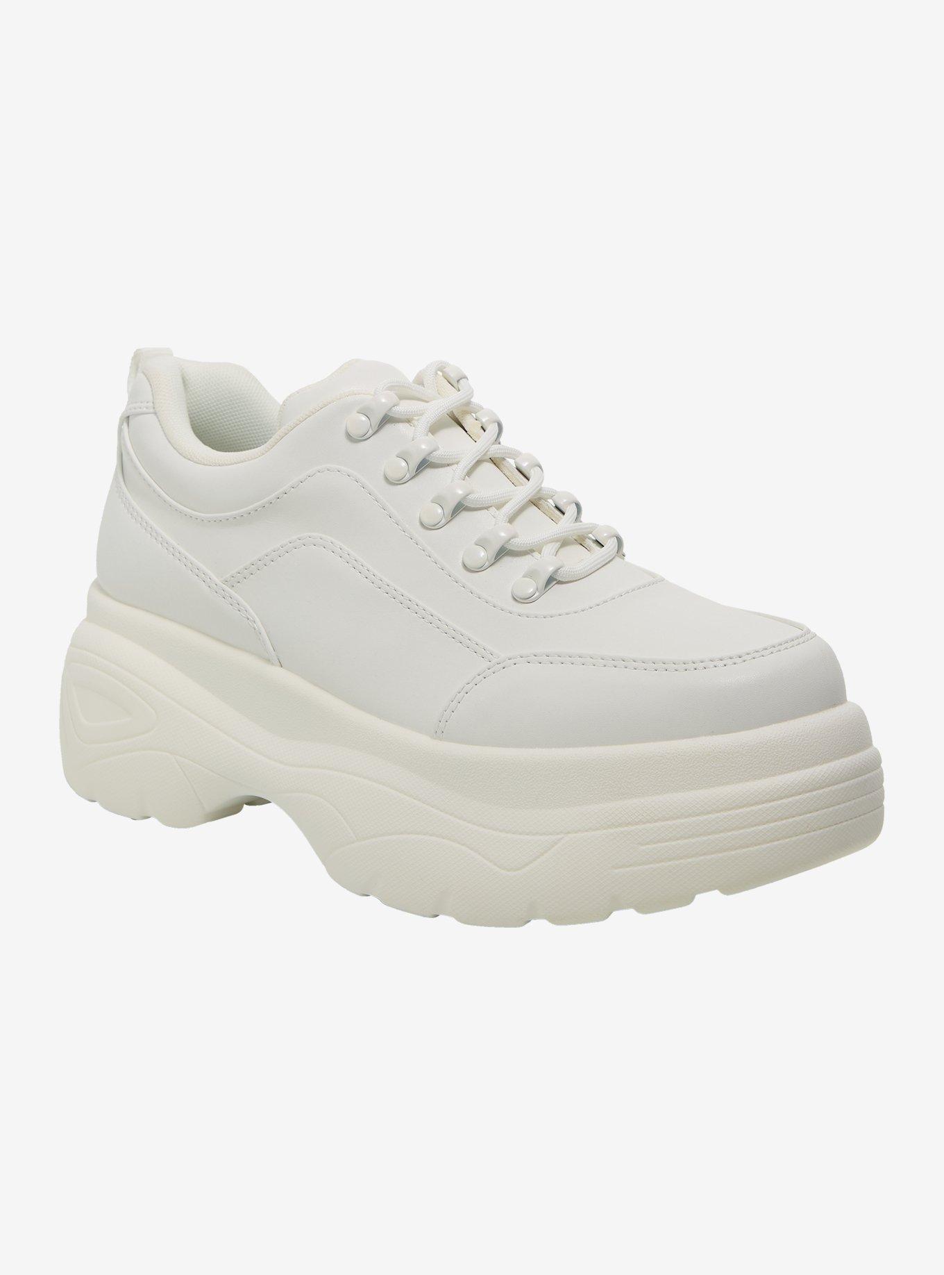 Koi White Jennie Chunky Sneakers, , hi-res