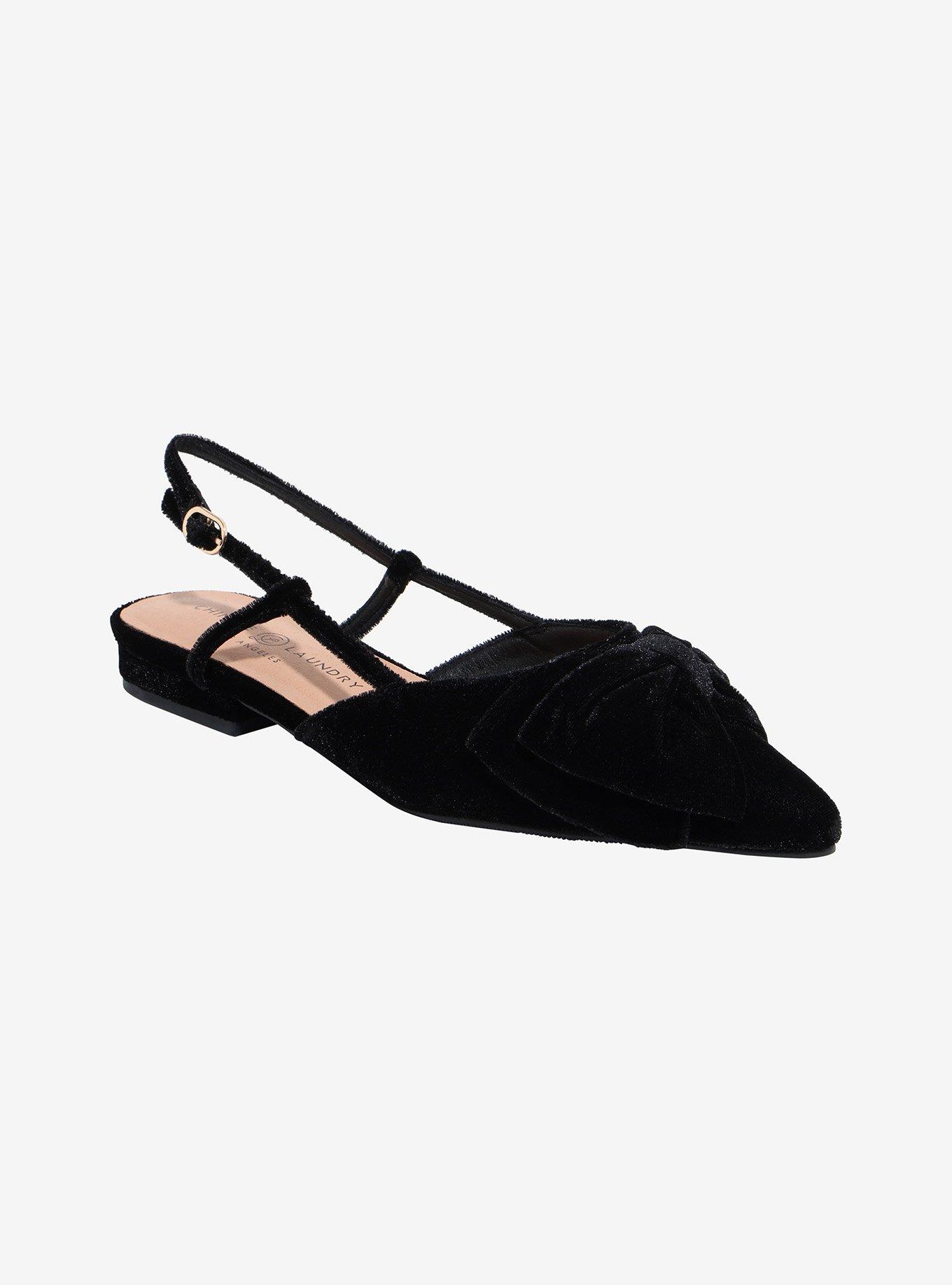 Chinese Laundry Black Velvet Harmony Flats, , hi-res