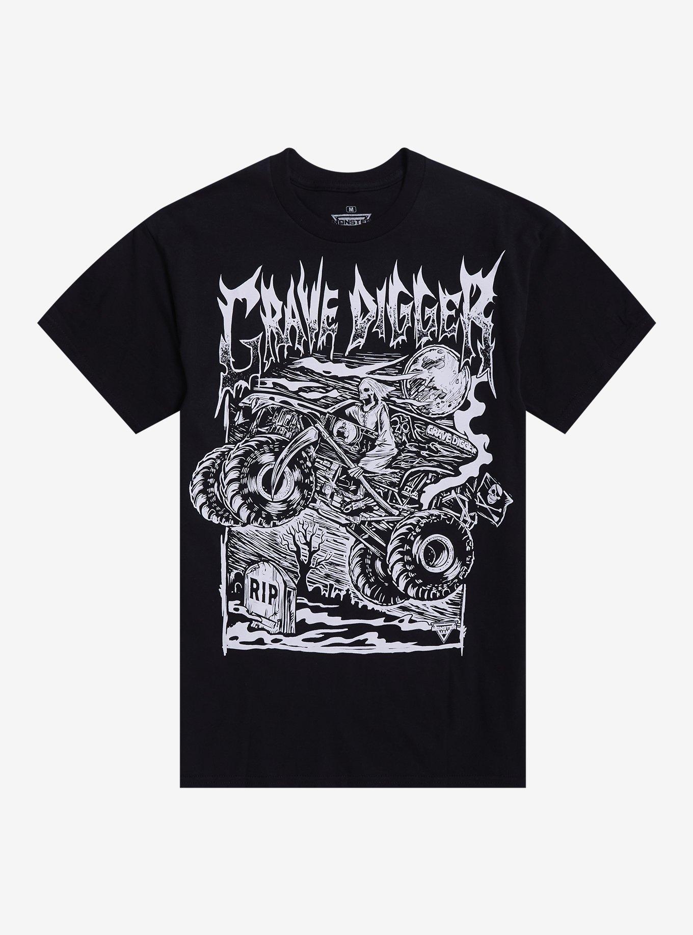 Monster Jam X Vertebrae33 Grave Digger T-Shirt | Hot Topic