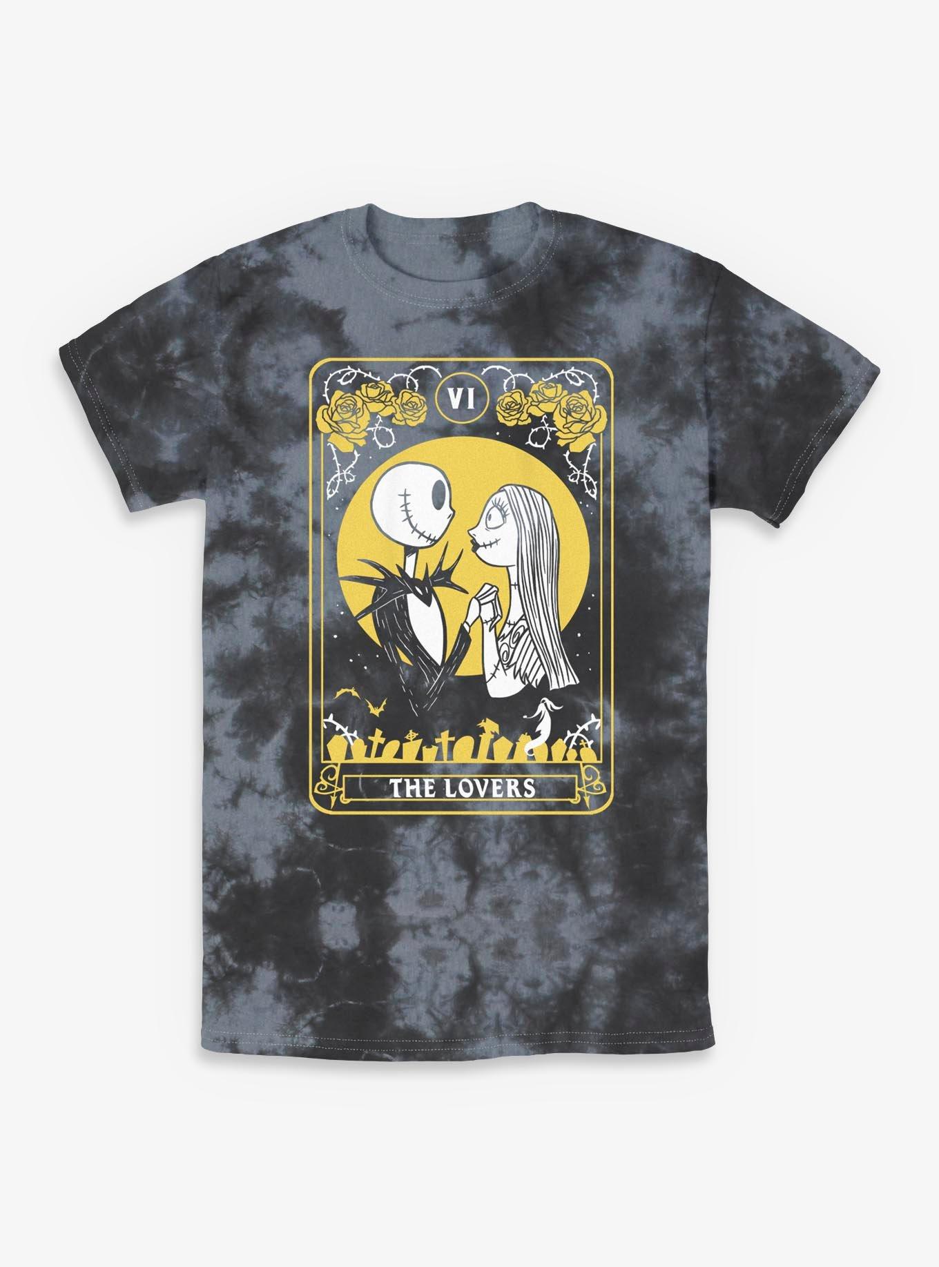 Disney The Nightmare Before Christmas Lovers Tarot Tie-Dye T-Shirt, , hi-res