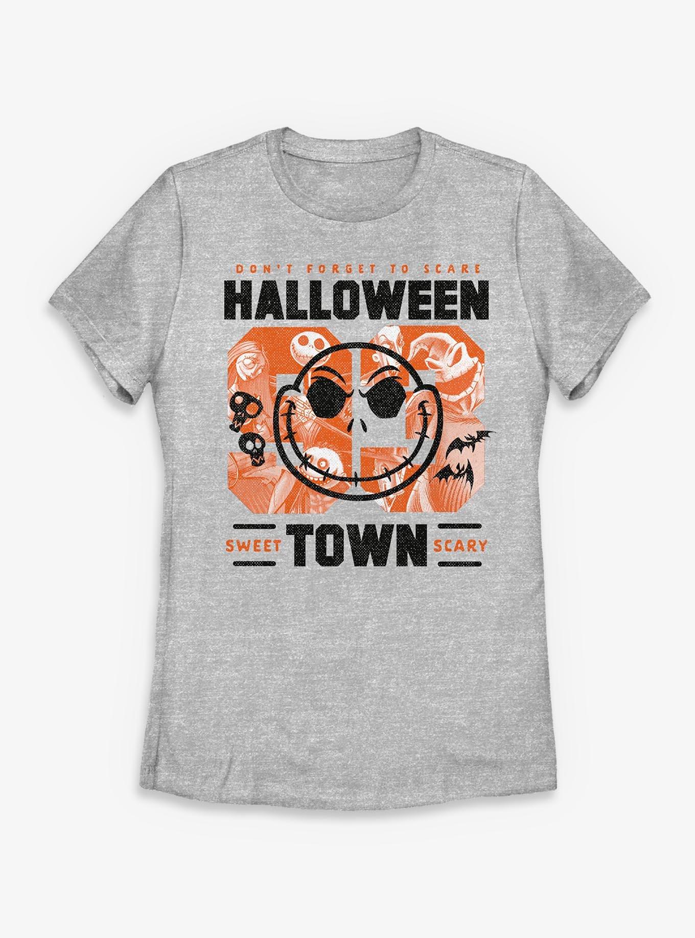 Disney The Nightmare Before Christmas Halloweentown College Womens T-Shirt, ATH HTR, hi-res