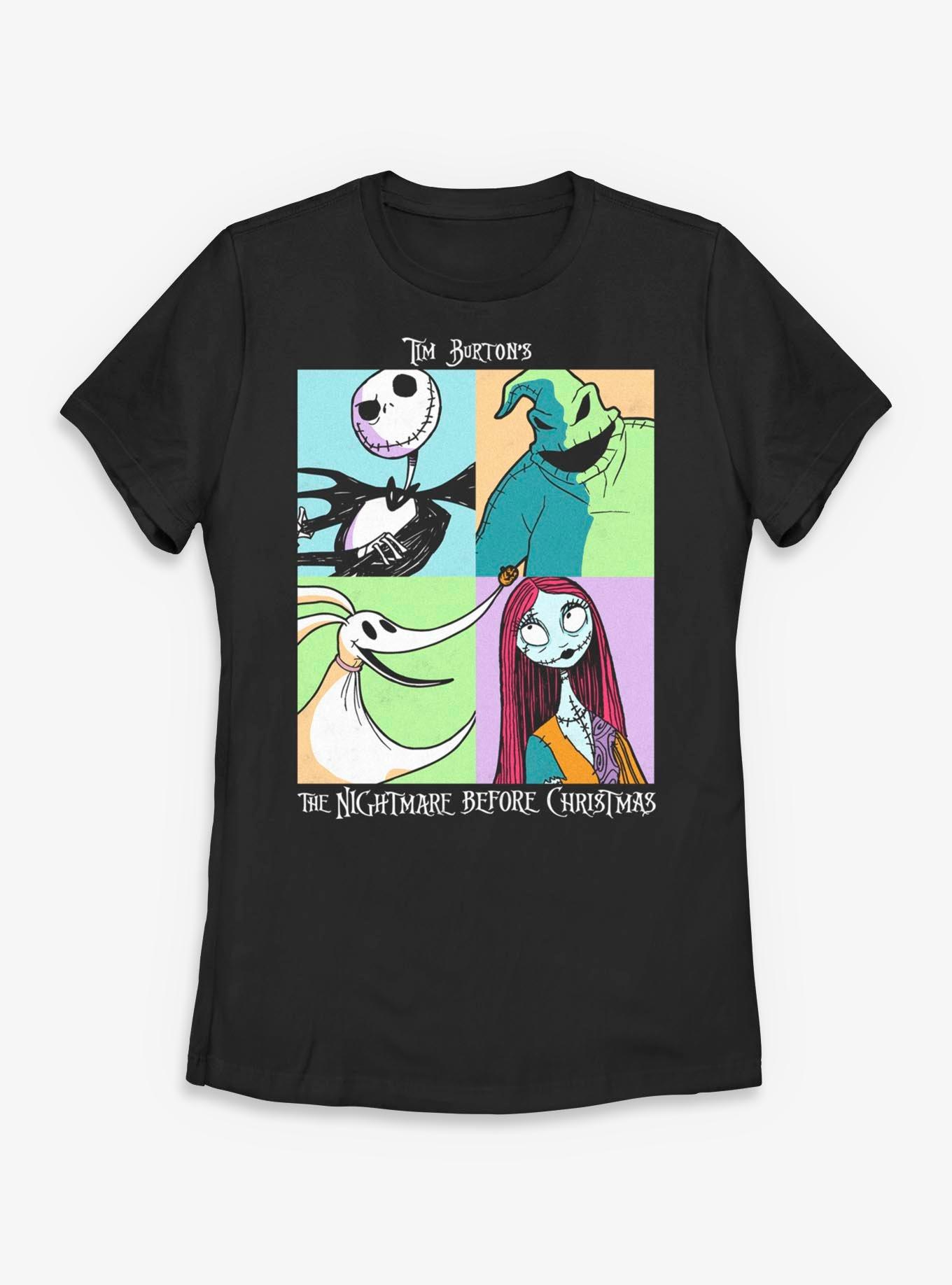 Disney The Nightmare Before Christmas Spooky Squares Womens T-Shirt, , hi-res