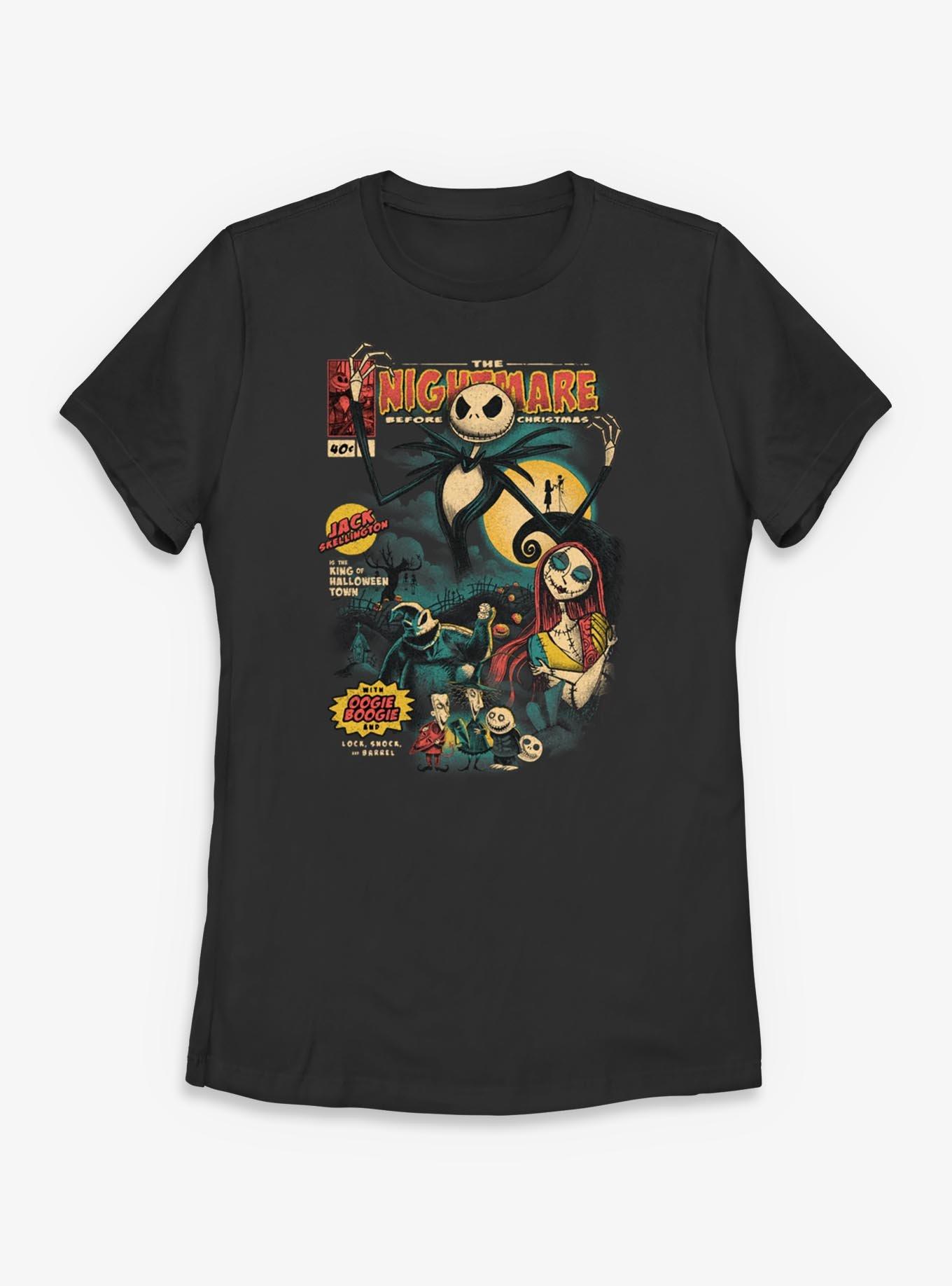 Disney The Nightmare Before Christmas Comic Cover Womens T-Shirt, , hi-res