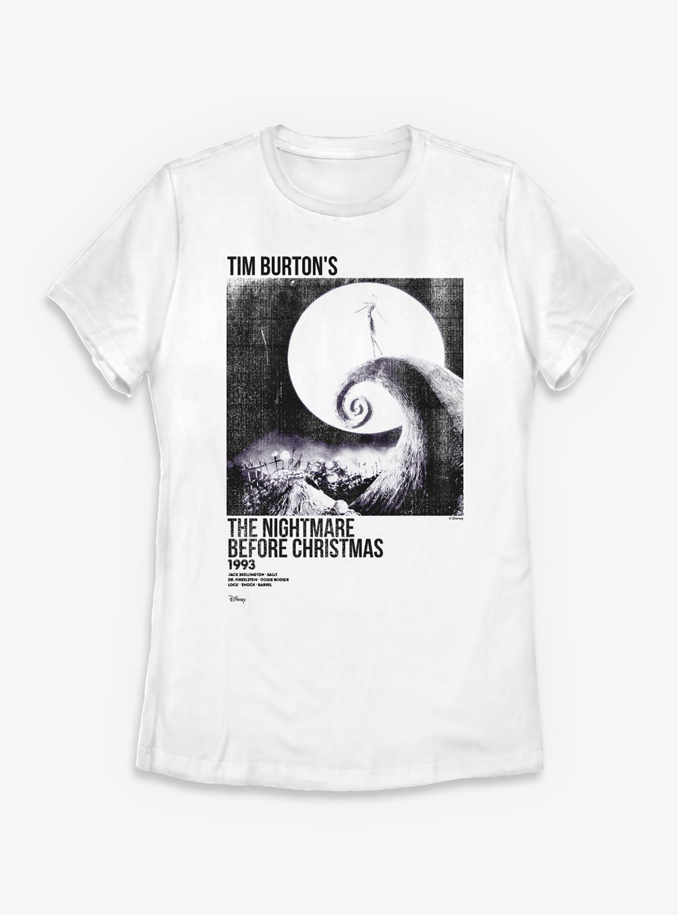 Disney The Nightmare Before Christmas Poster Ink Rolled Womens T-Shirt, , hi-res