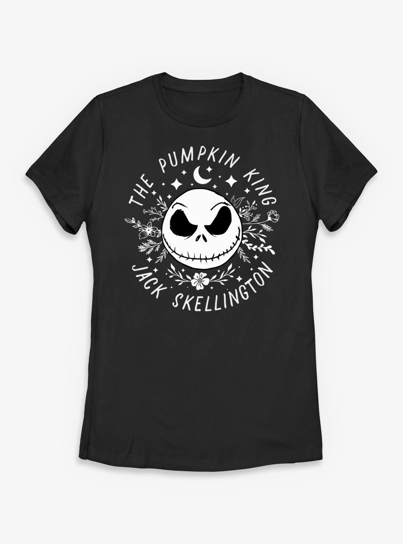 Disney The Nightmare Before Christmas Jack Floral Face Womens T-Shirt, , hi-res