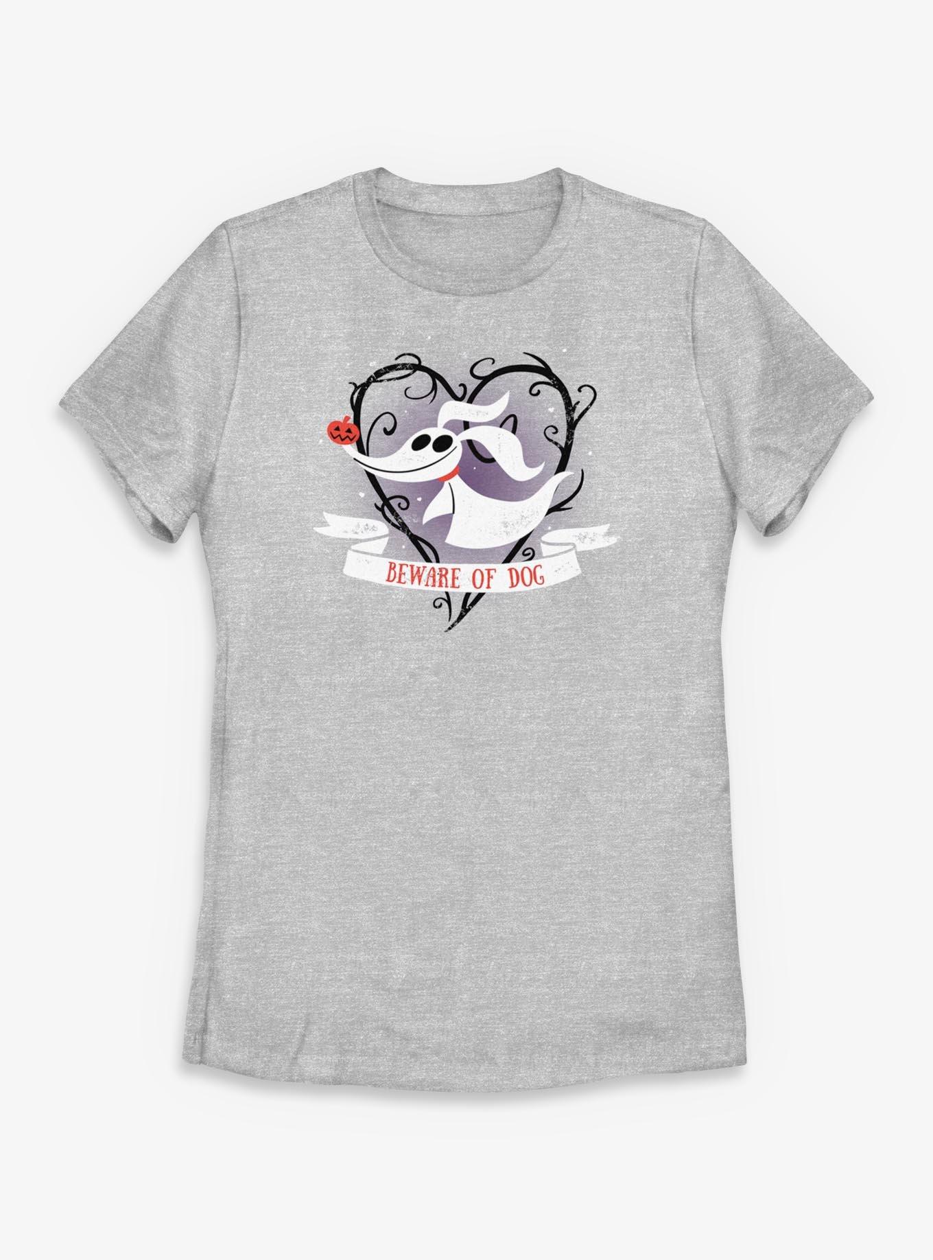 Disney The Nightmare Before Christmas Beware Of Dog Zero Heart Womens T-Shirt, , hi-res
