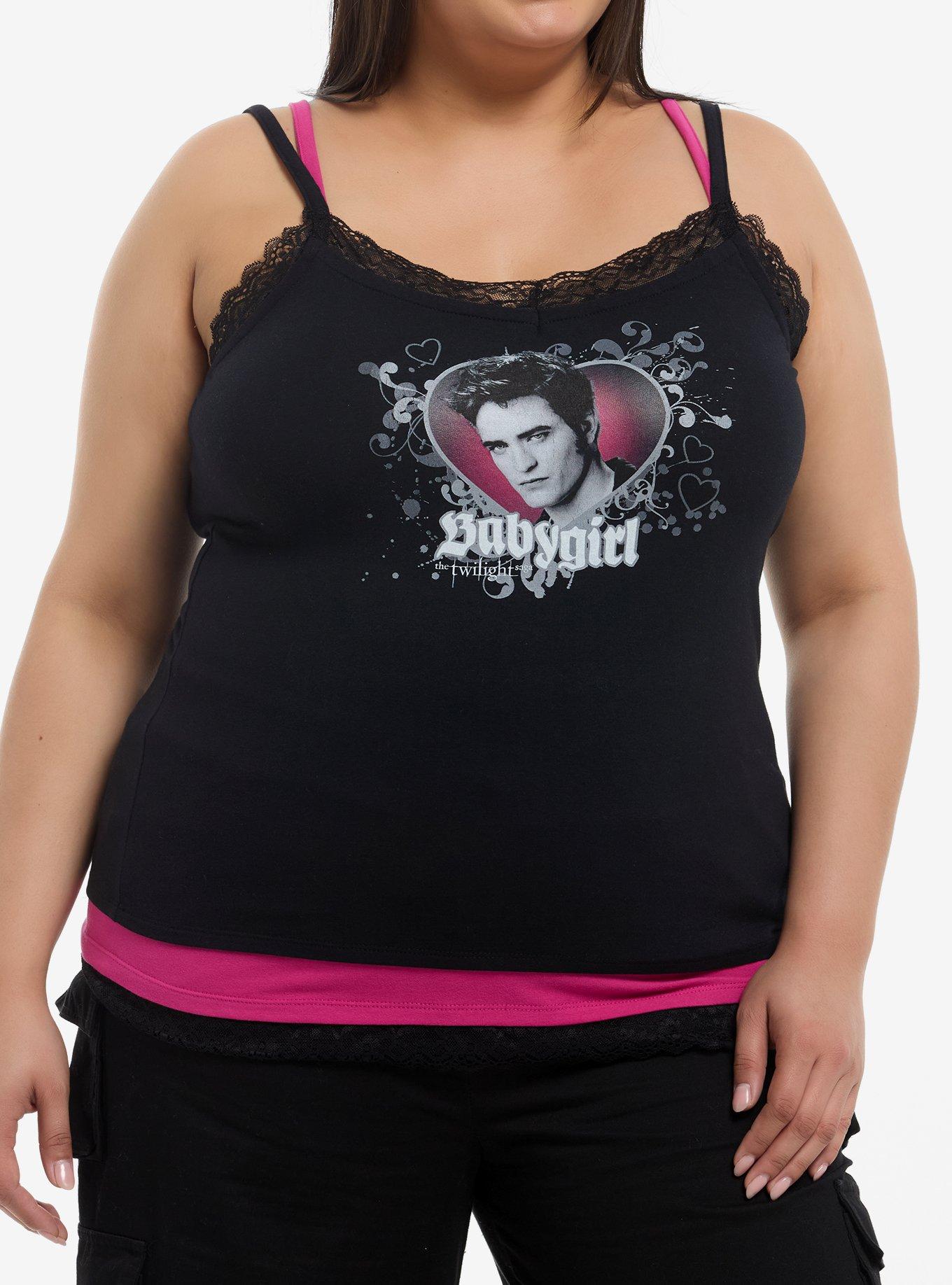 The Twilight Saga Babygirl Edward Layered Girls Cami Plus Size, , hi-res