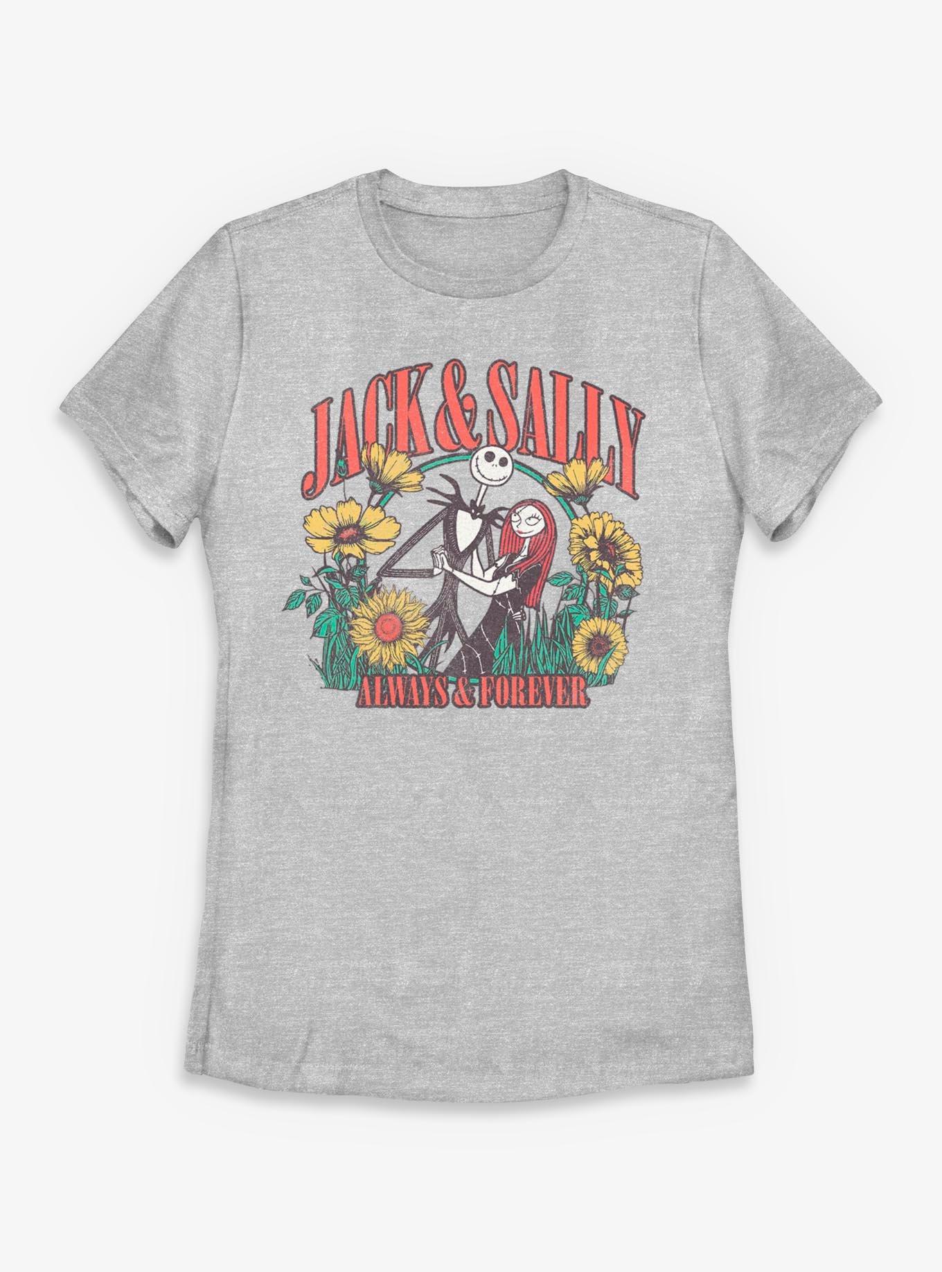 Disney The Nightmare Before Christmas Jack And Sally Womens T-Shirt, , hi-res