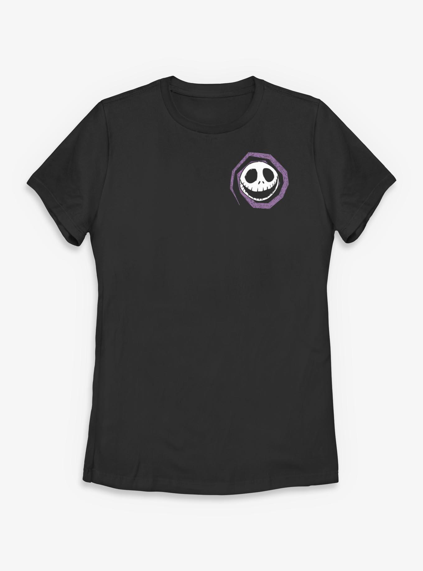 Disney The Nightmare Before Christmas Jacks Head Spiral Womens T-Shirt, , hi-res